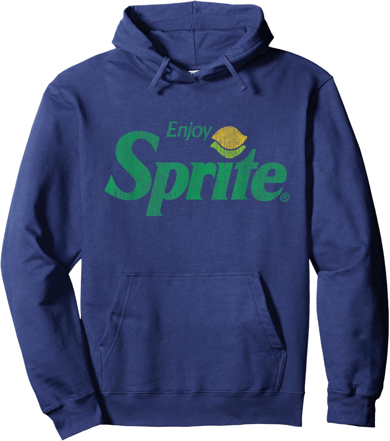 Enjoy Sprite Distressed Logo Hoodie - Hoodie | Navy