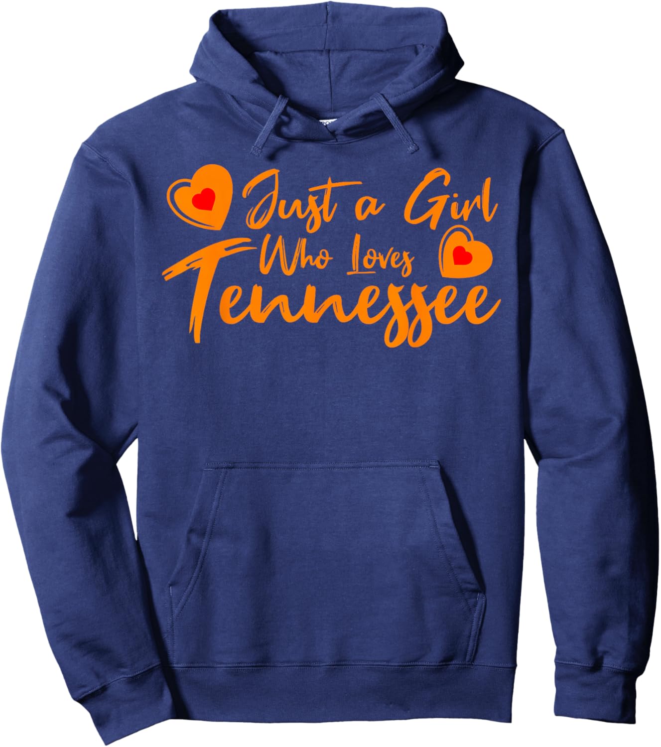Just a Girl who Loves Tennessee Cute Women, Girls, Tween Hoodie - Hoodie | Navy