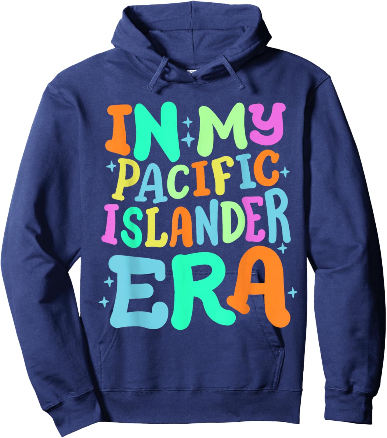 In My Pacific Islander Era Retro Groovy Asian American AAPI Hoodie - Hoodie | Navy