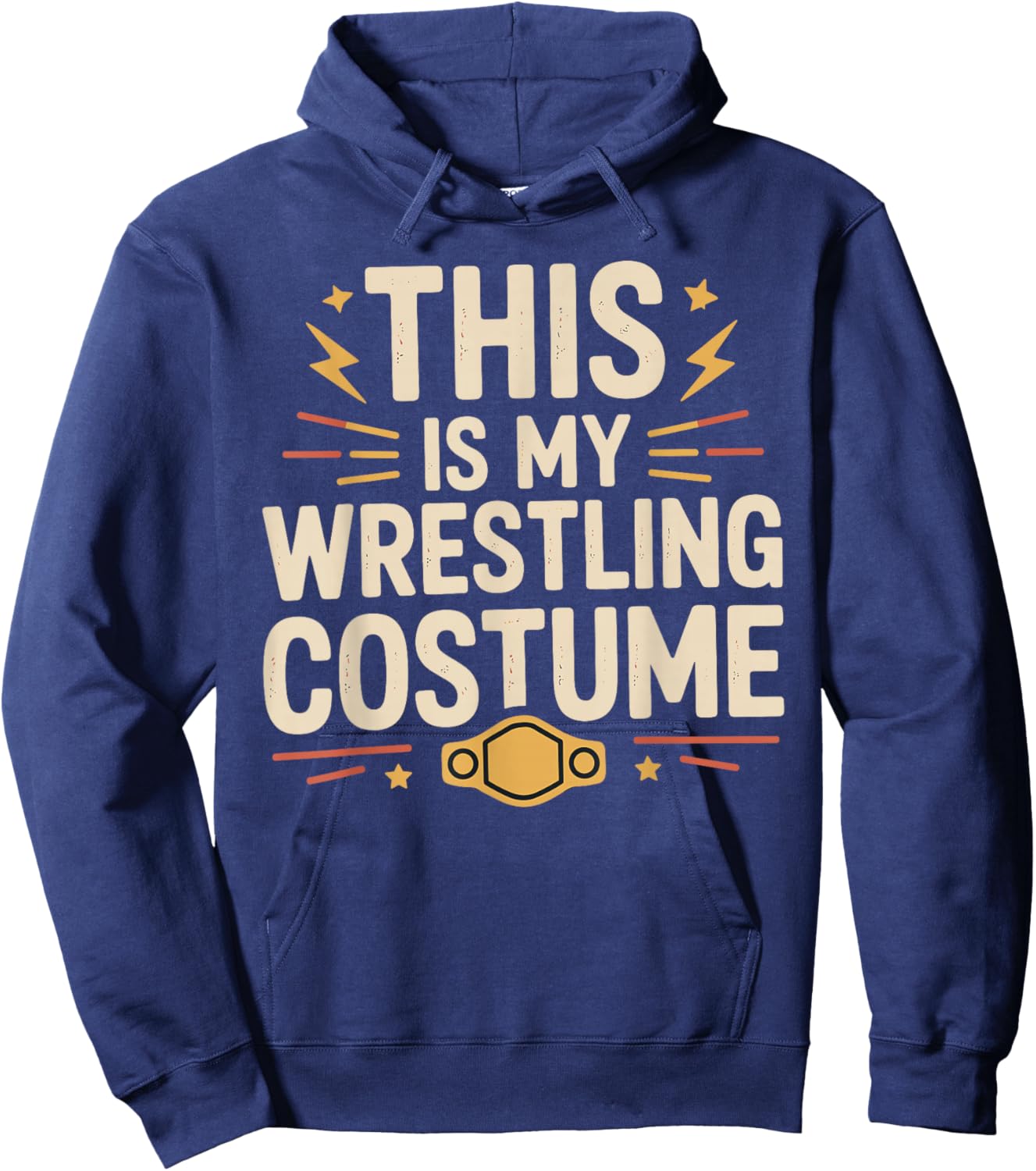This is My Wrestling Costume - Halloween Wrestler Joke Hoodie - Hoodie | Navy