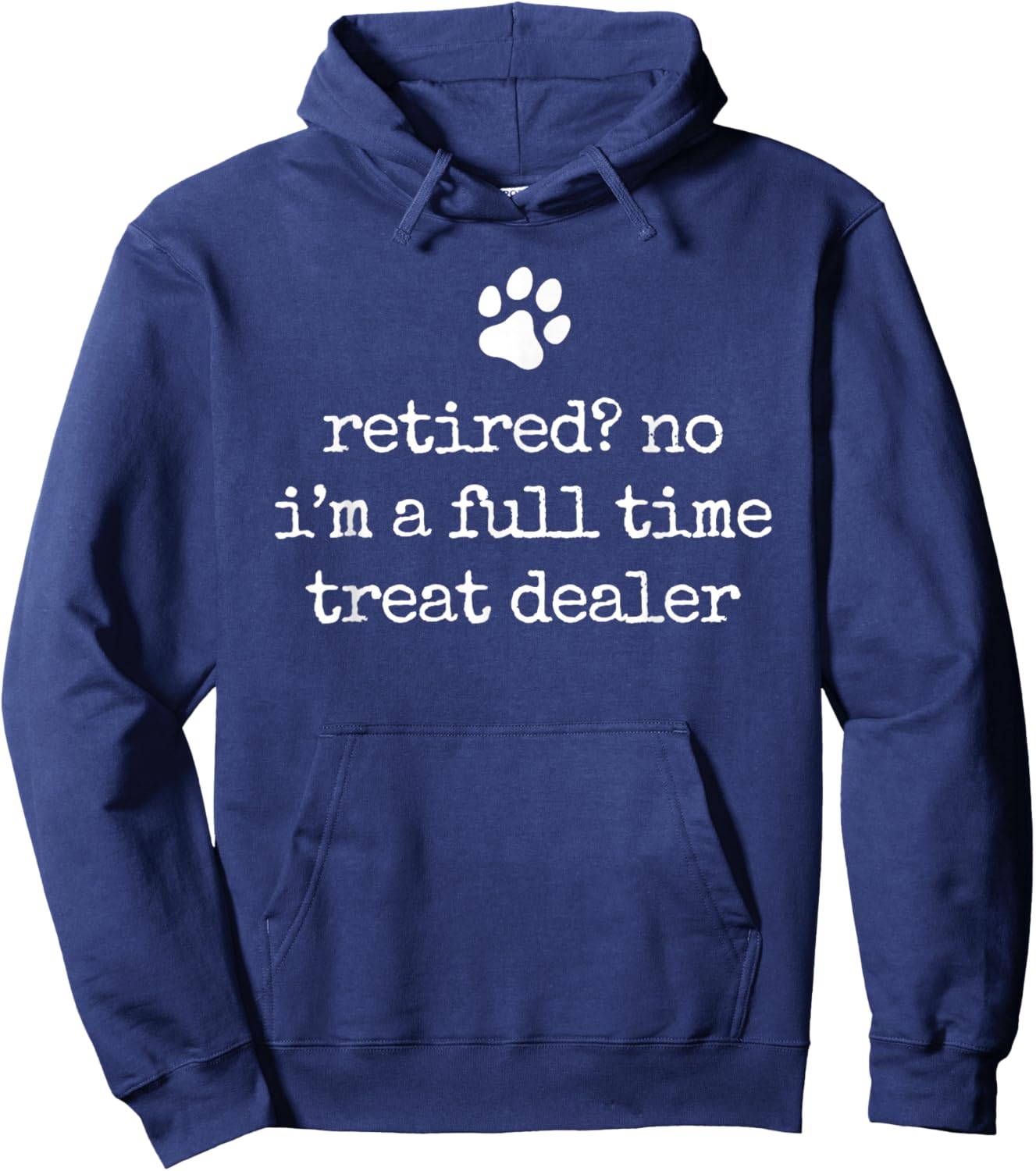 Retired Dog Lover Funny Vintage Retired Dog Dad Retirement Hoodie - Hoodie | Navy