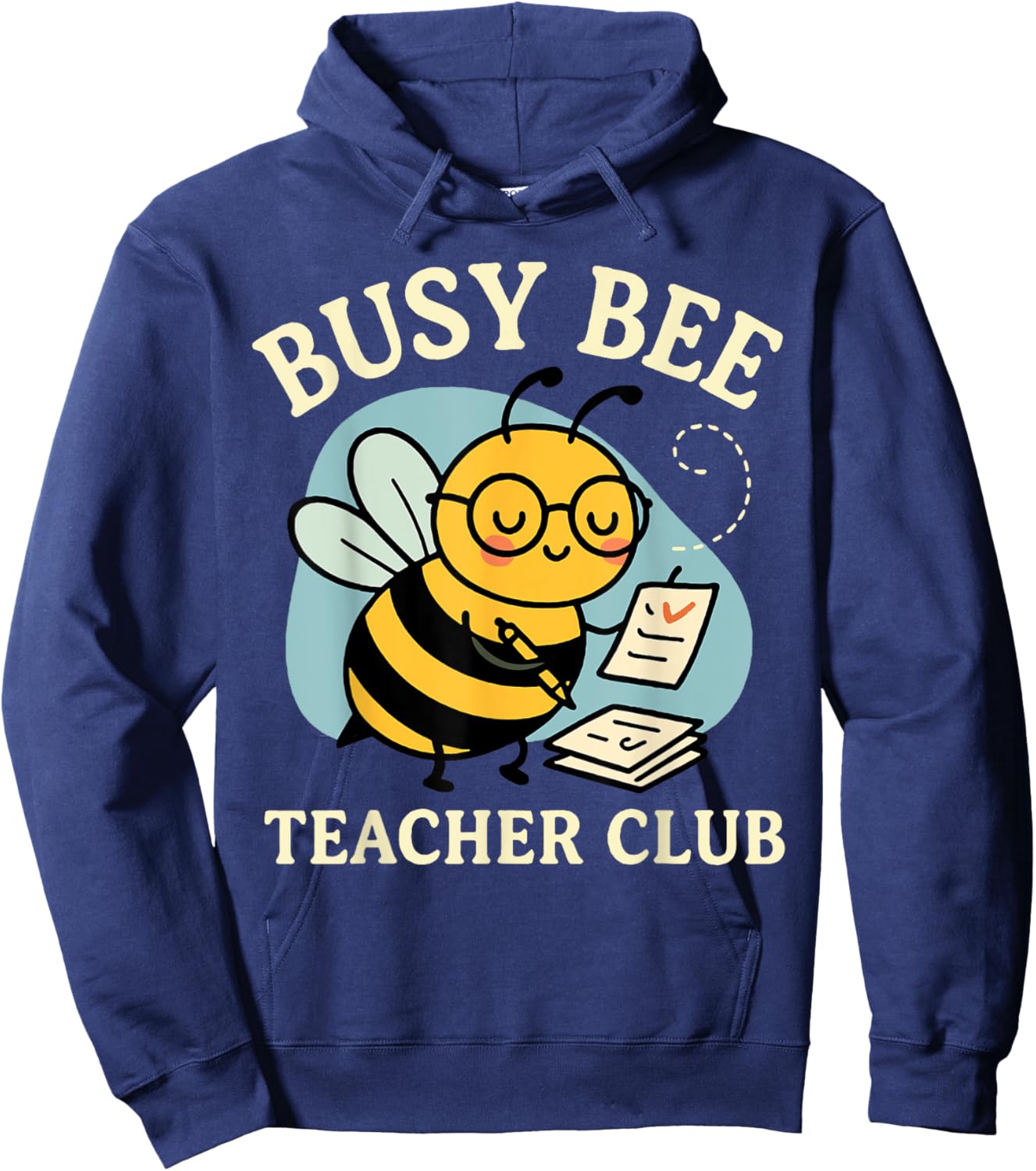 Busy Bee Teacher Club Hoodie - Hoodie | Navy