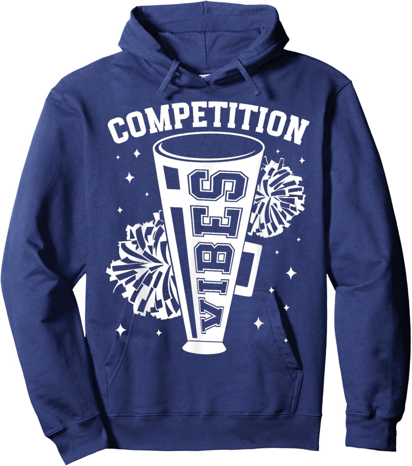 Competition Vibes Cheer Comp Day Cheerleader Competition Day Hoodie - Hoodie | Navy