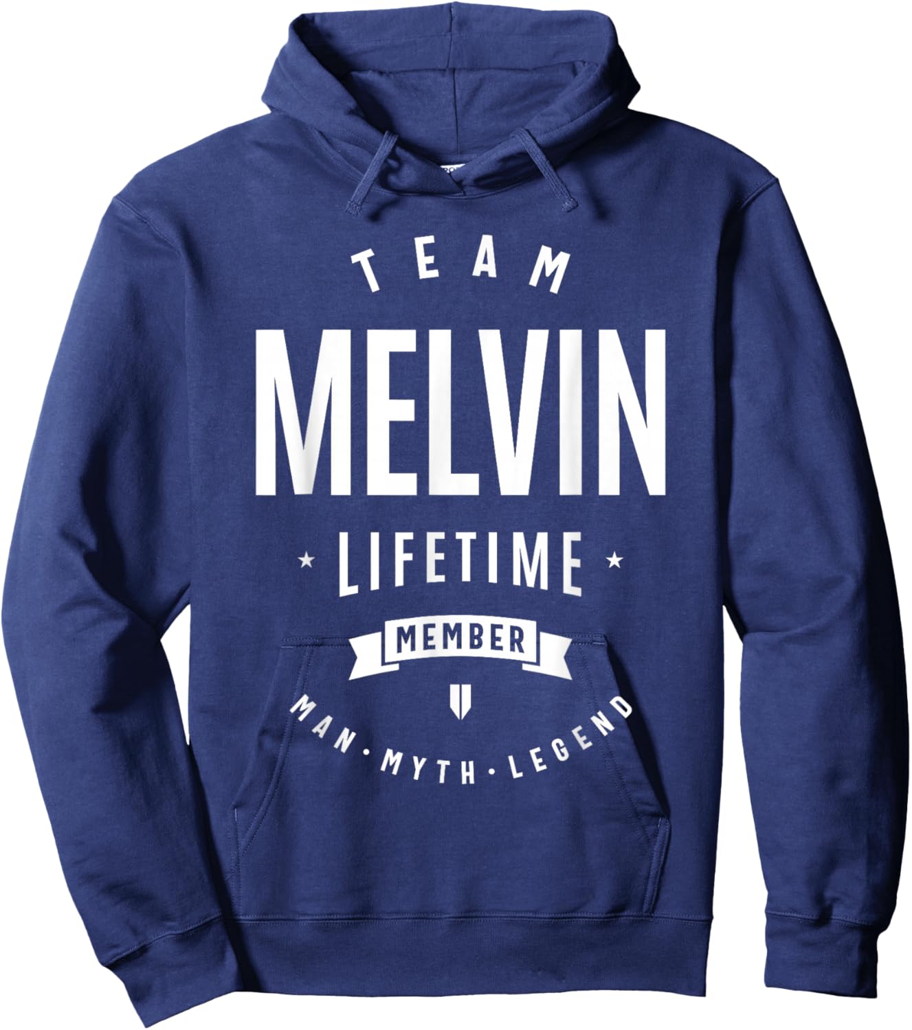 Team Melvin Lifetime Member Funny Name Melvin Hoodie - Hoodie | Navy