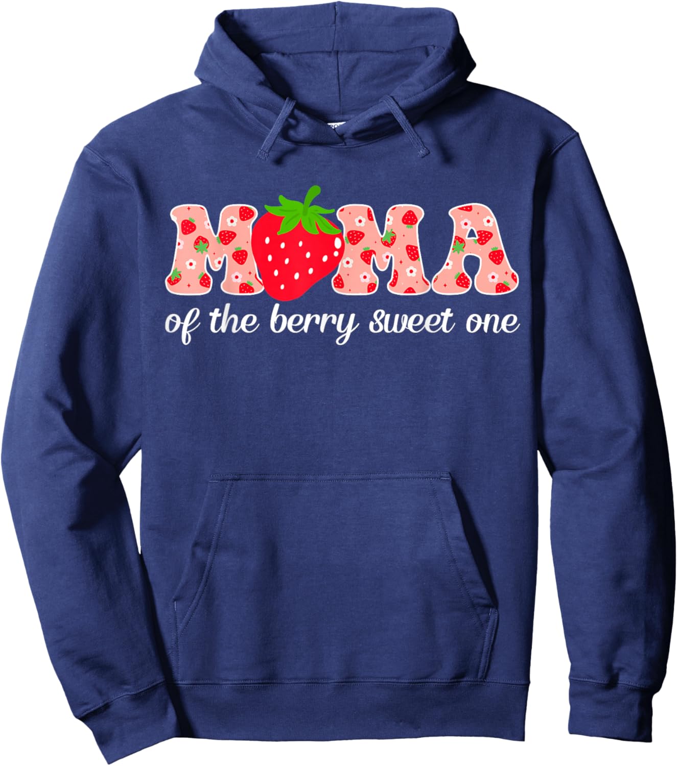 Mama of The Berry Sweet One Birthday Party Family Matching Hoodie - Hoodie | Navy