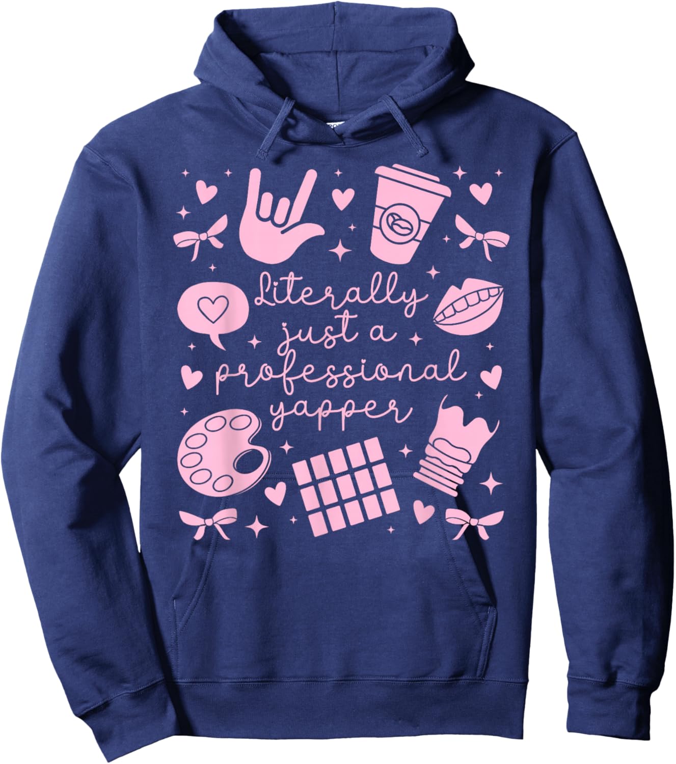 Professional Yapper SLP Speech Language Pathologist Hoodie - Hoodie | Navy