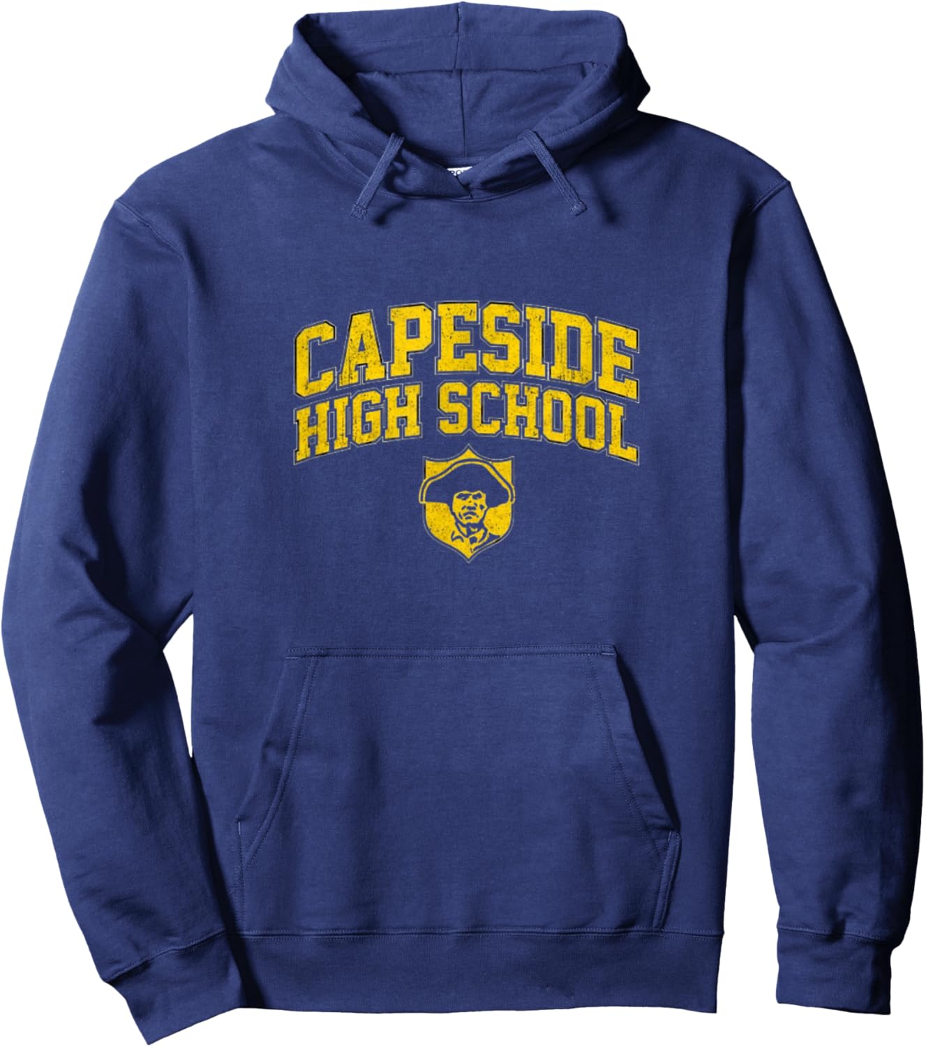 CAPESIDE HIGH School - Retro Used Look Hoodie - Hoodie | Navy