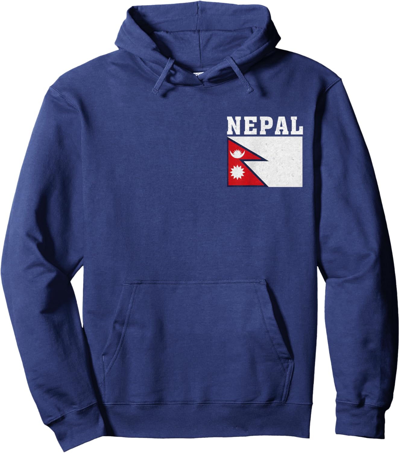 Nepal Flag Patriotic National Roots Souvenir Hoodie - Hoodie | Navy