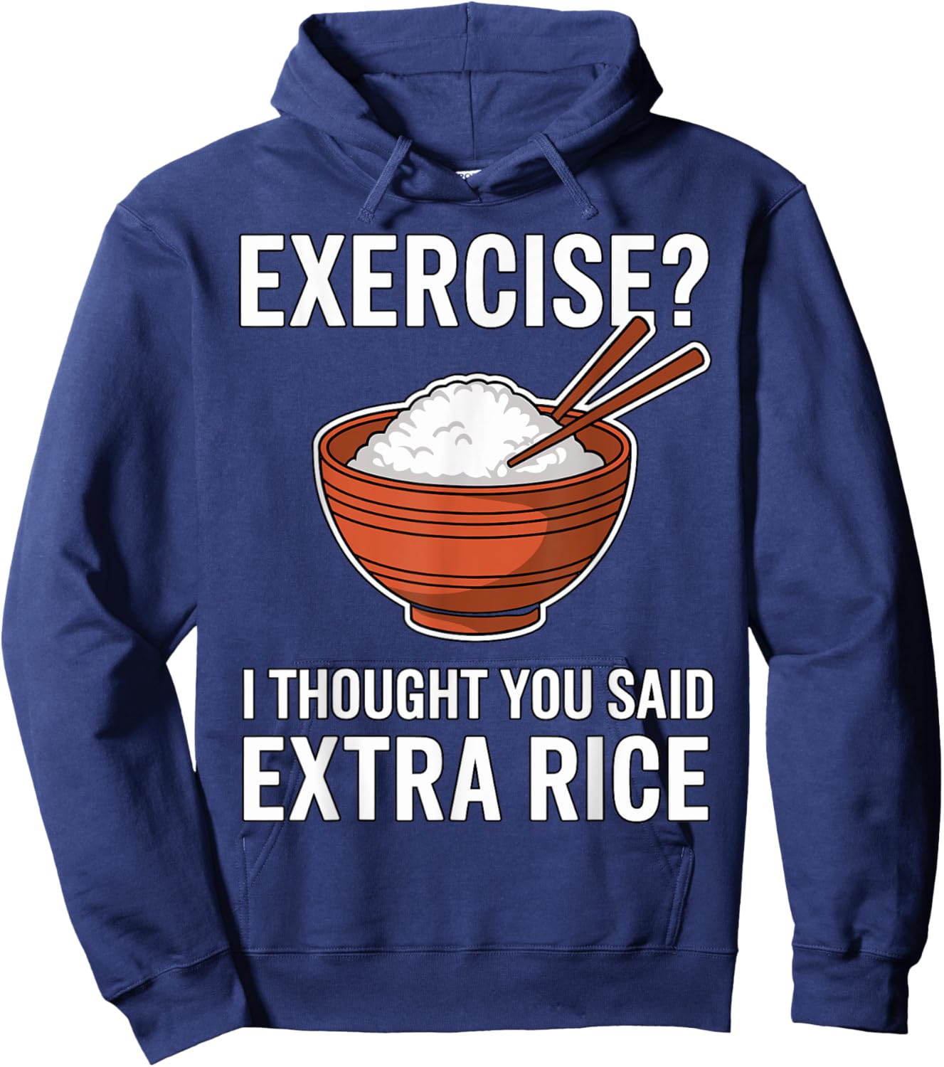 Magical and Funny Fitness Gifts -Adults Black Asian Cartoon Hoodie - Hoodie | Navy