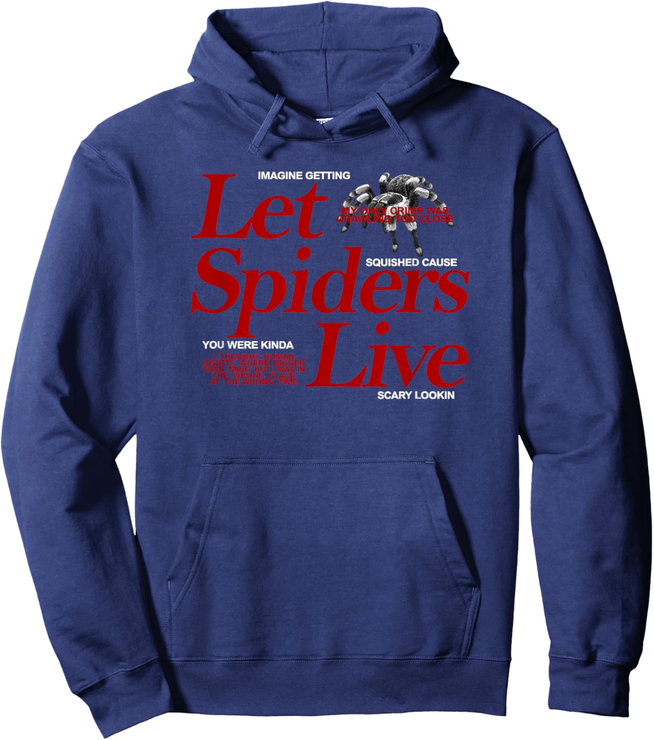 Let Spiders Live Hoodie - Hoodie | Navy