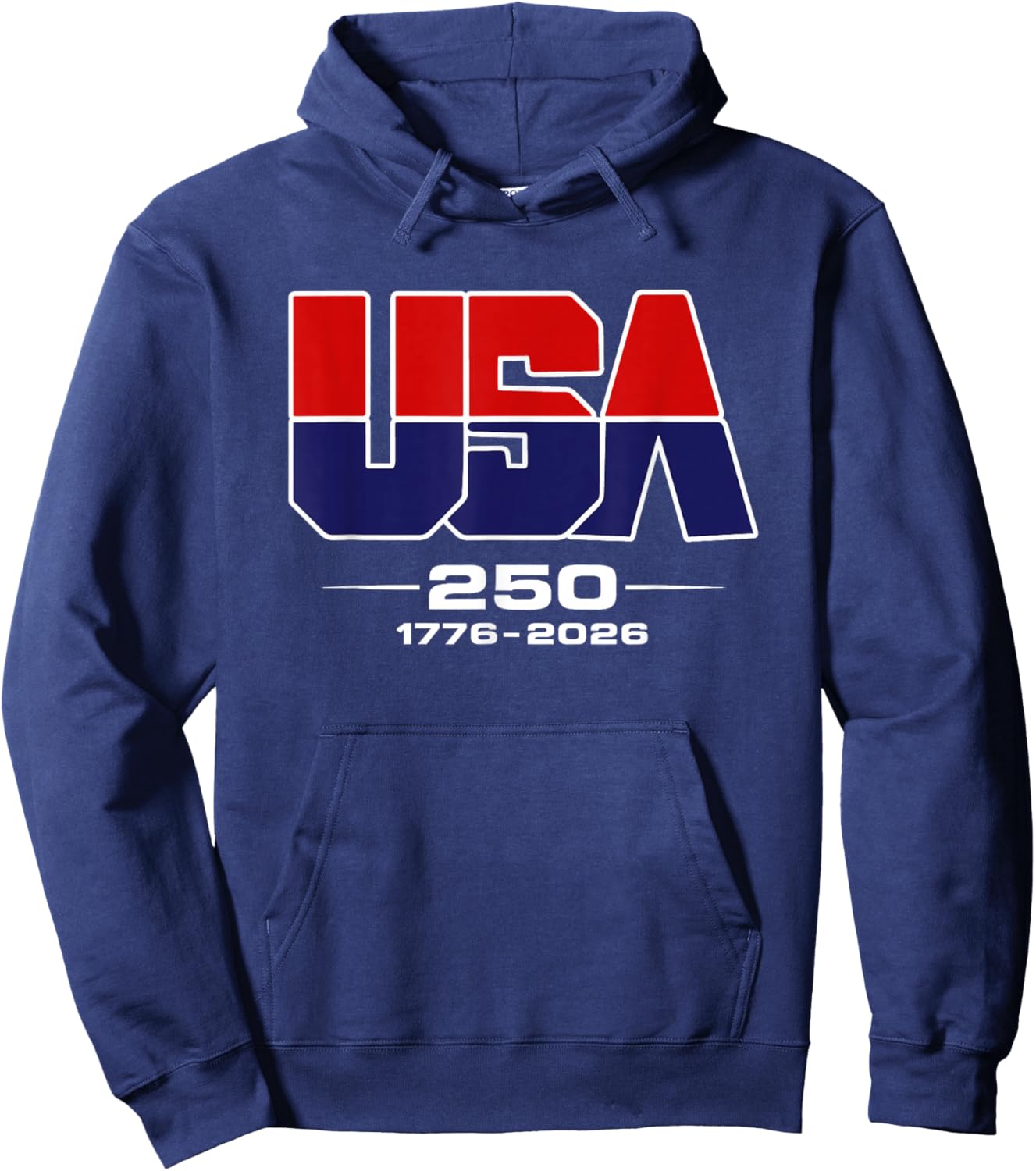 USA 250 Years Patriotic, 1776–2026 American Heritage Hoodie - Hoodie | Navy