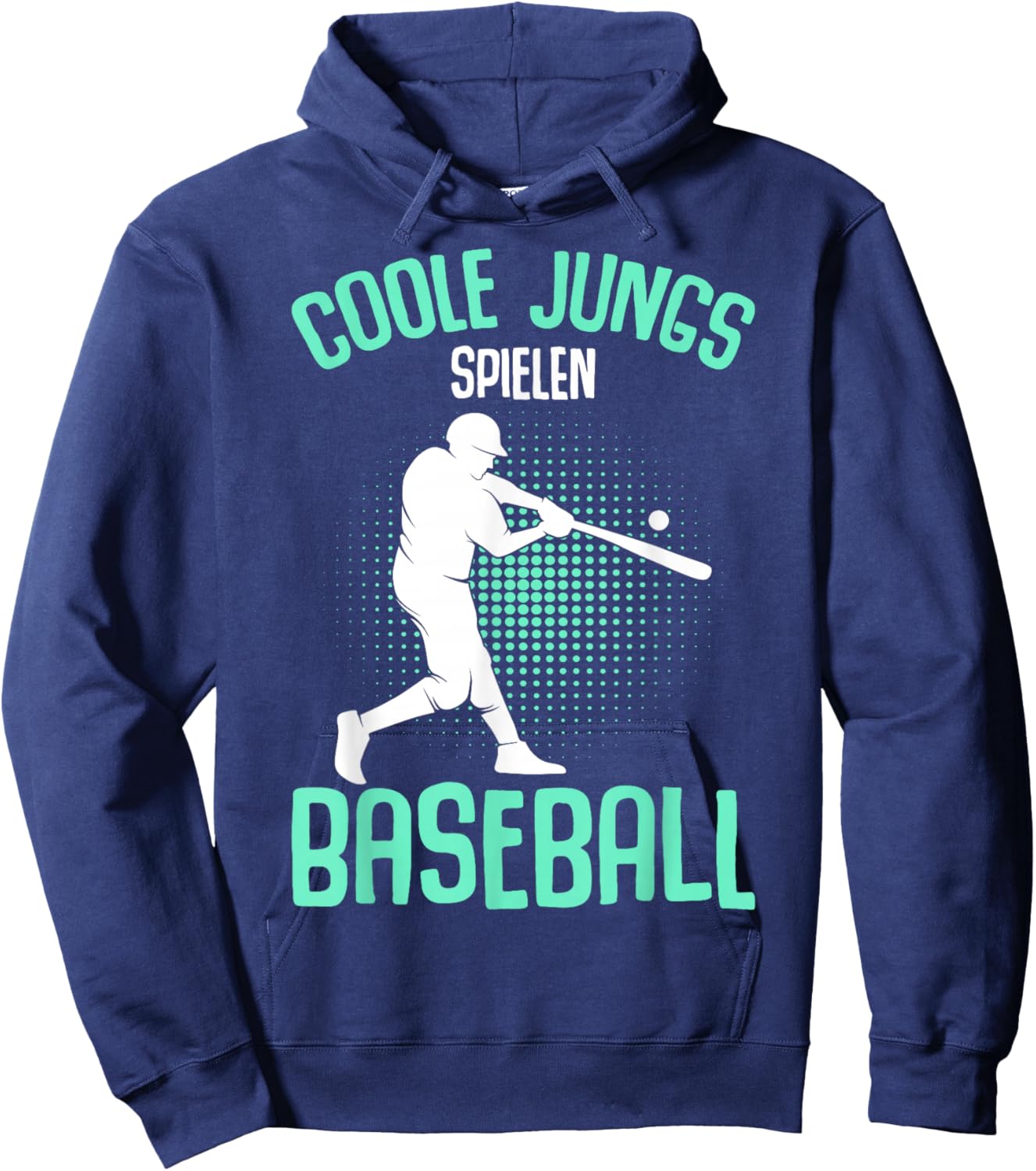 Coole Jungs spielen Baseball Kinder Jungen Hoodie - Hoodie | Navy