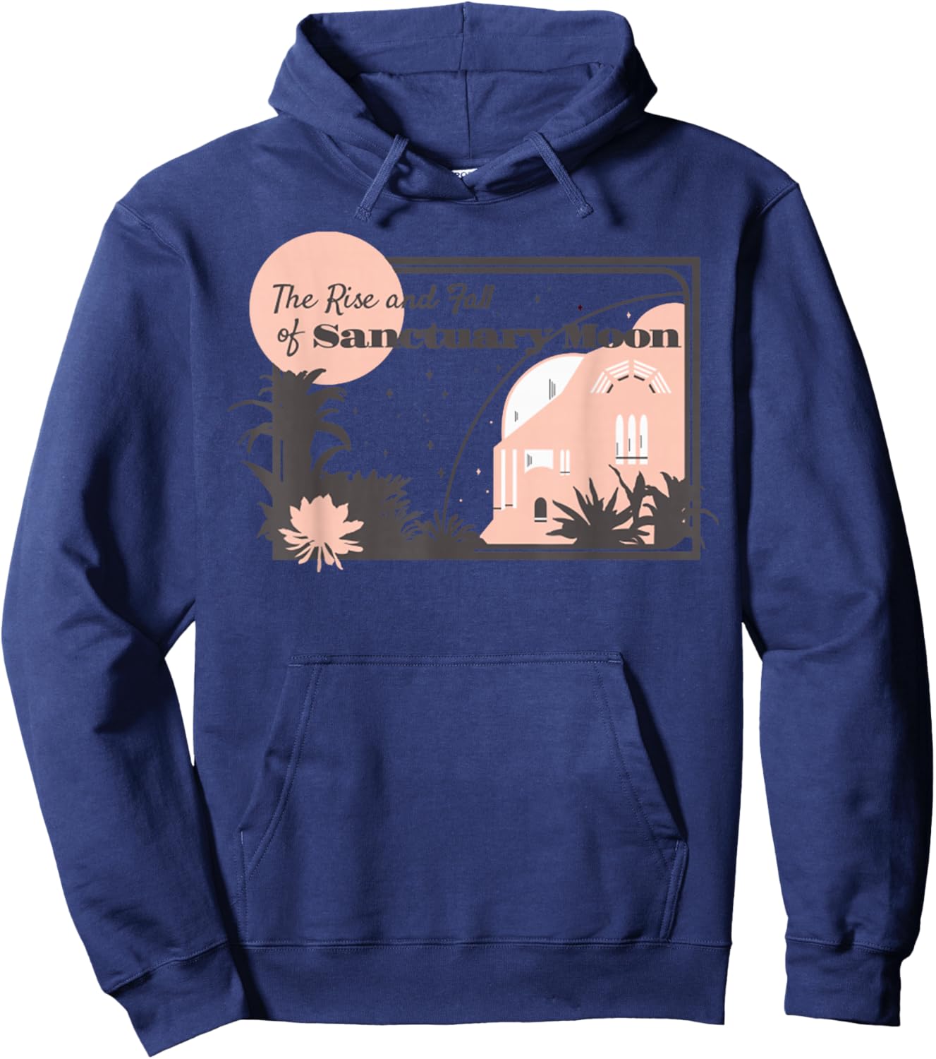 Retro City Moon The Rise Fall Of Sanctuary Space Hoodie - Hoodie | Navy