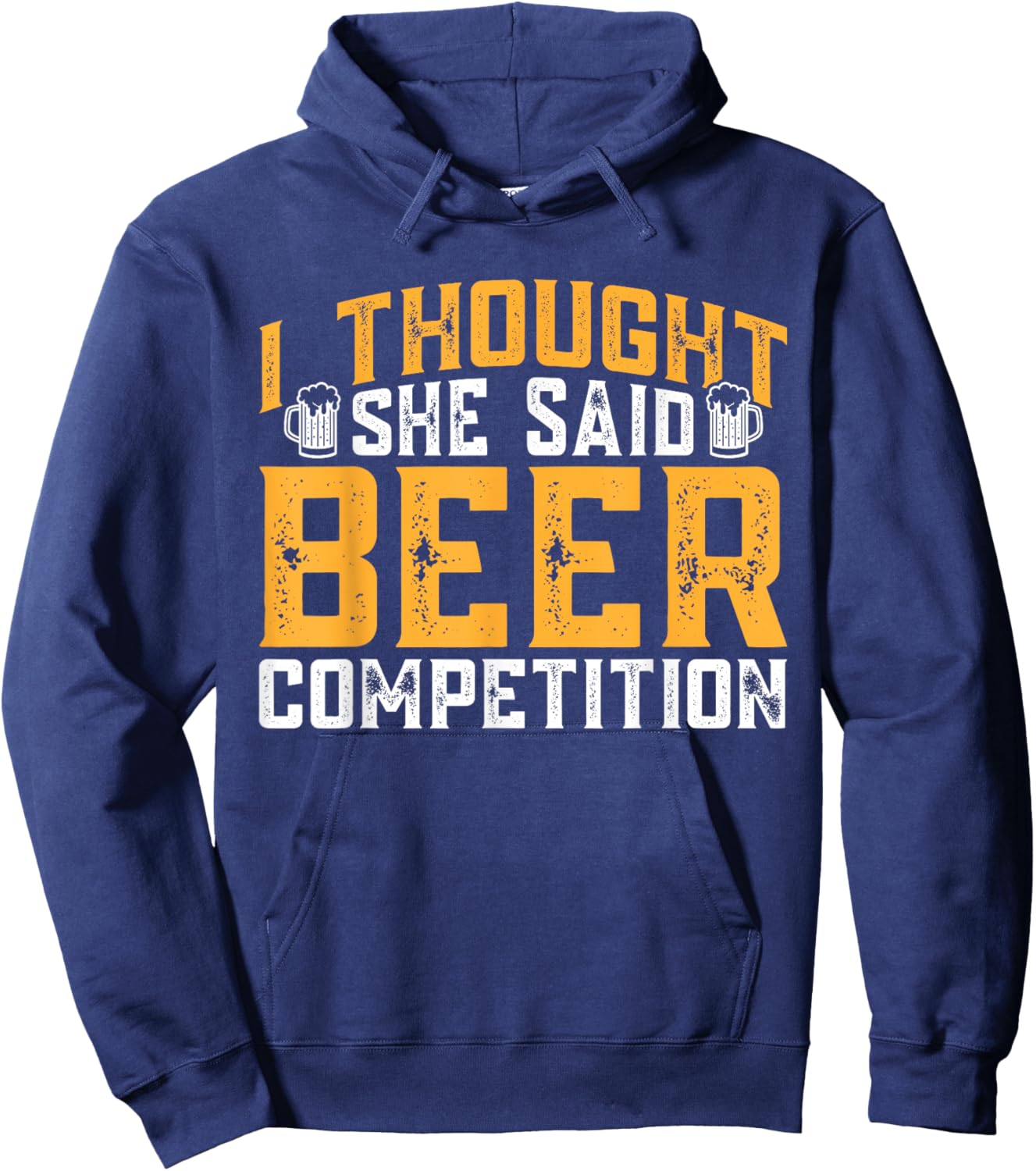 I Thought She Said Beer Competition Cheerleading Dad Hoodie - Hoodie | Navy