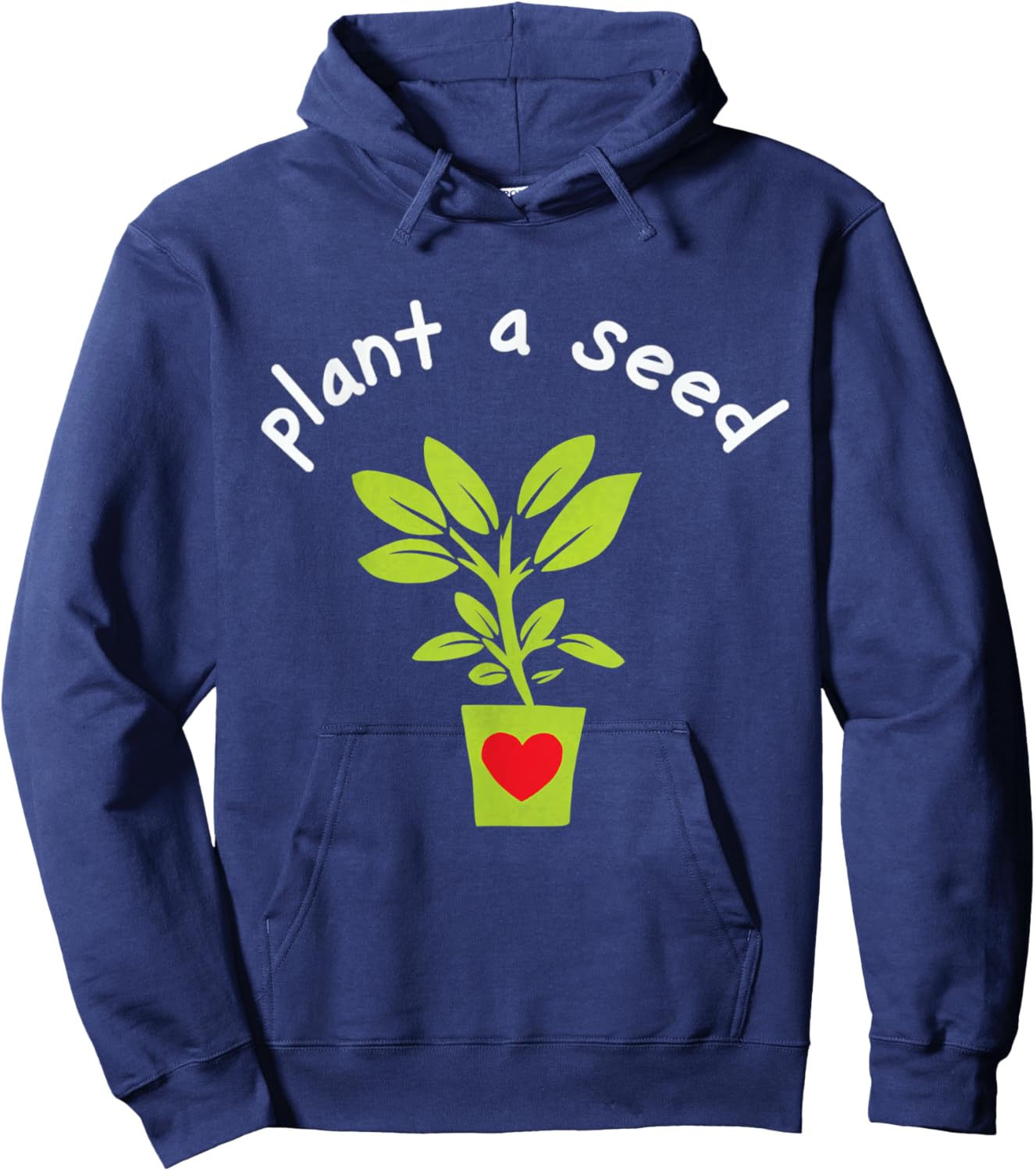 Earth Day Plant A Seed Tree Planting Lover Earth Day Seed Hoodie - Hoodie | Navy
