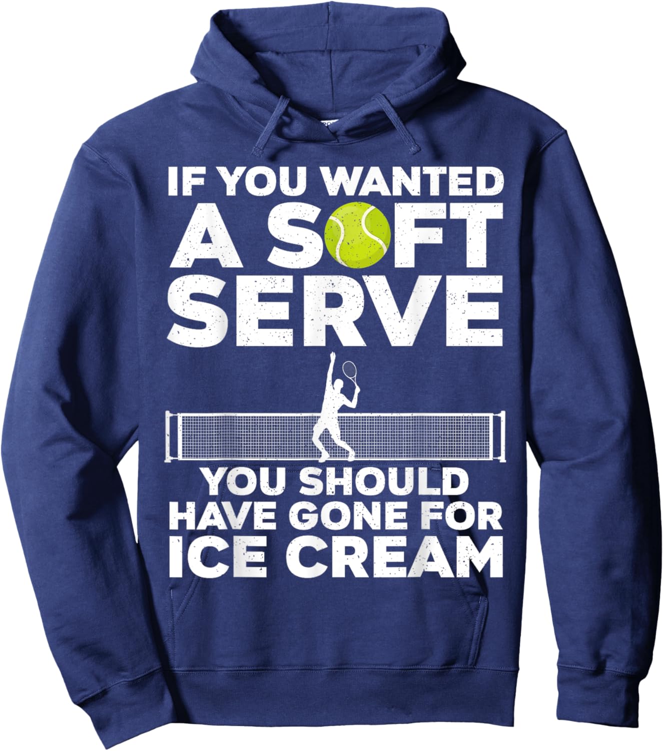 Cool Tennis Novelty Women Boys Girls Tennis Players Hoodie - Hoodie | Navy