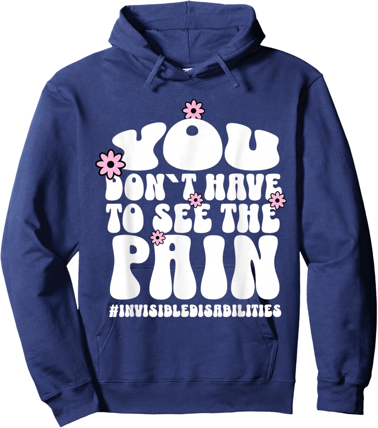 Invisible Disabilities Awareness Hoodie - Hoodie | Navy