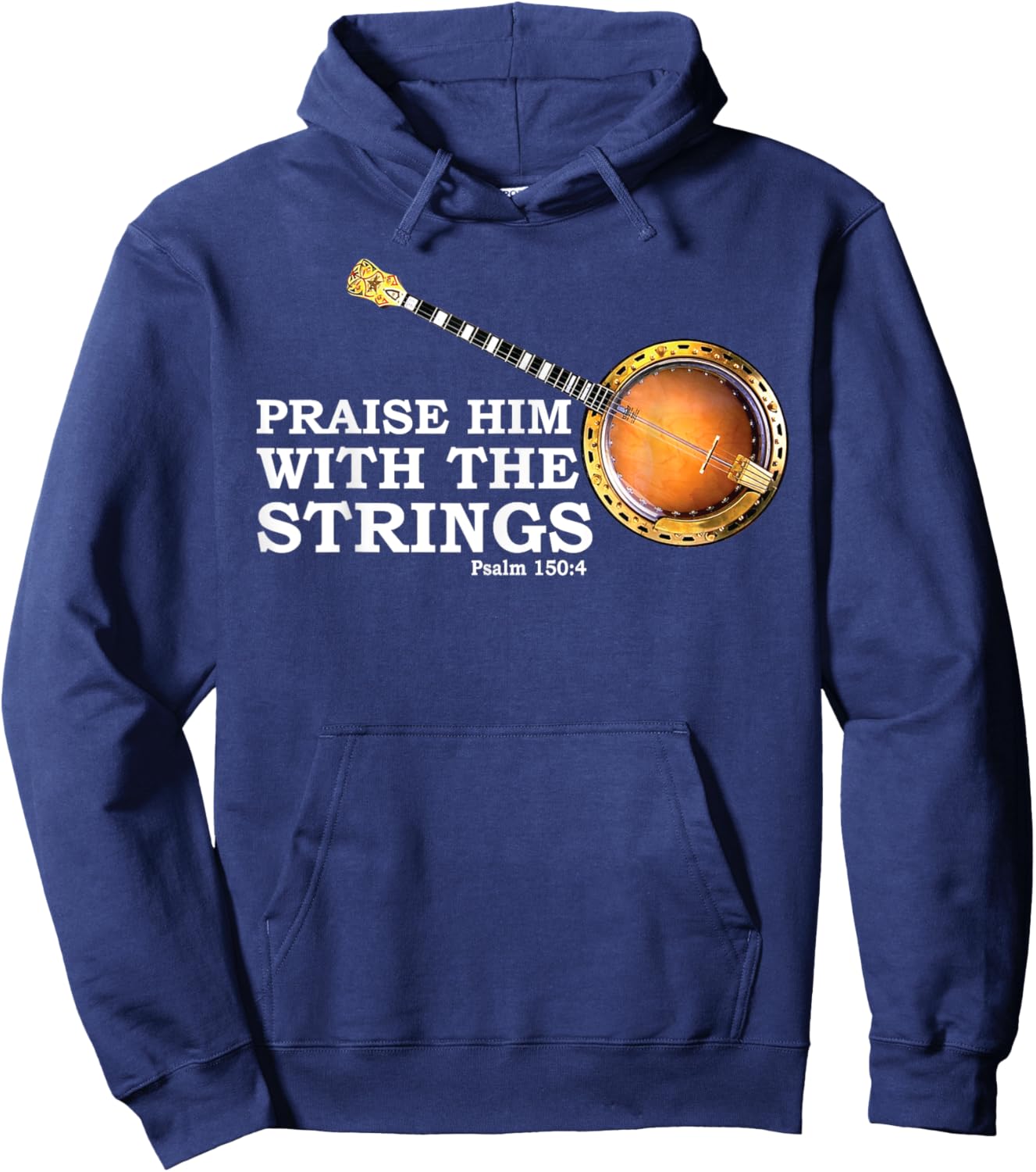 Banjo Art Women Country Music Blues Jazz Bluegrass Hoodie - Hoodie | Navy