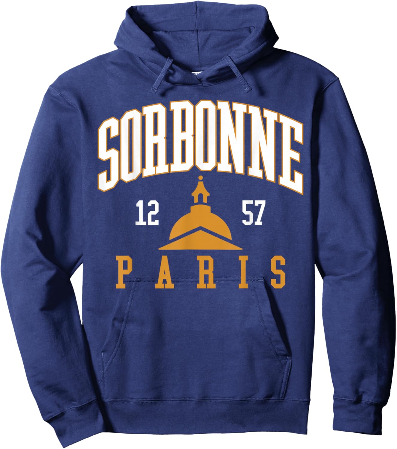 Panthéon 1257 Arched Sorbonne Paris Administrative District Hoodie - Hoodie | Navy
