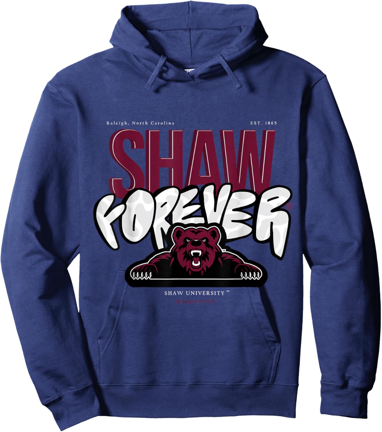 The Yard Essentials - Shaw University - Shaw Forever HBCU Hoodie - Hoodie | Navy