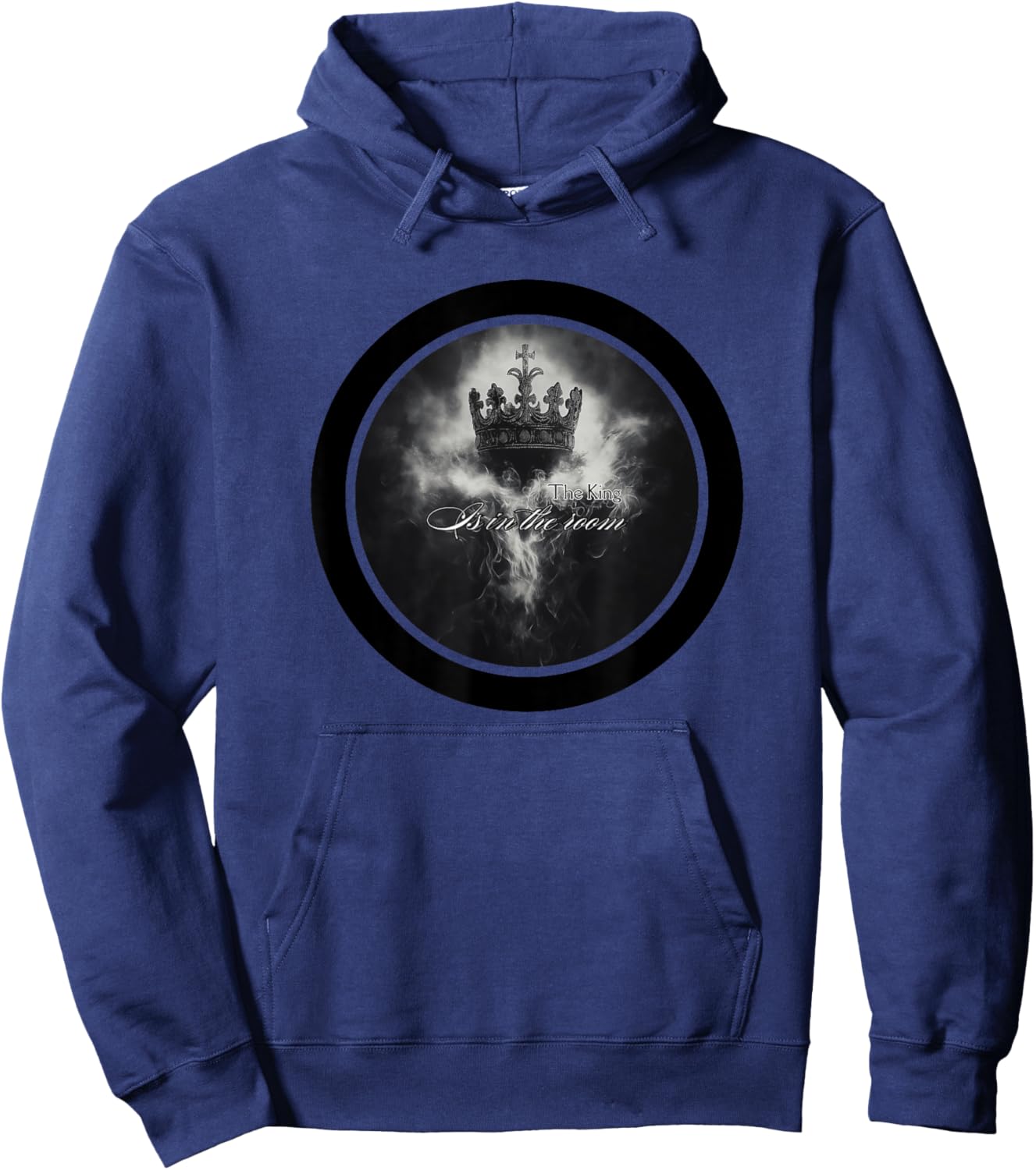 The King Is In The Room Christian Worship Praise Gear Hoodie - Hoodie | Navy