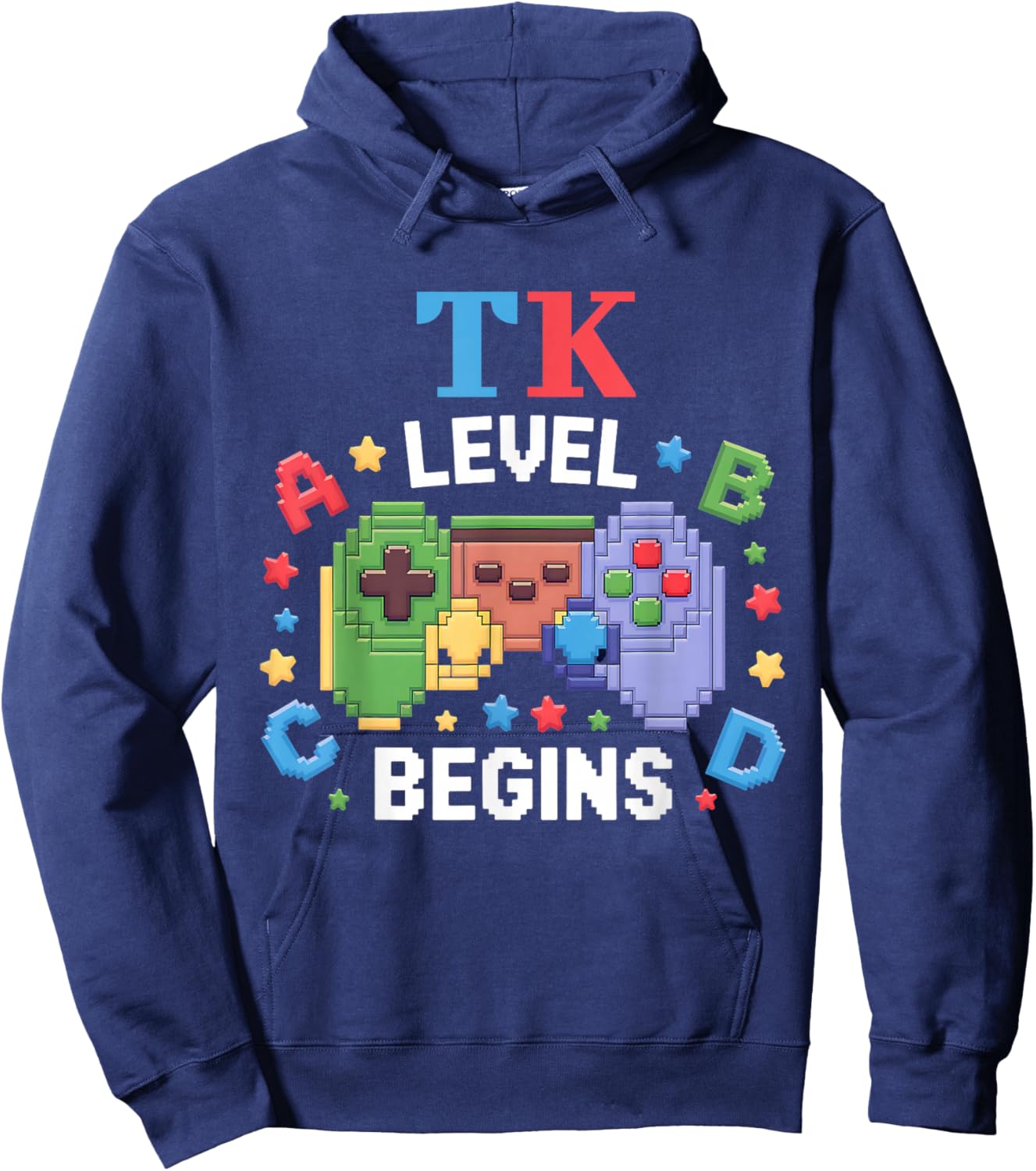 TK Level Begins Gaming Teacher Transitional Kindergarten Hoodie - Hoodie | Navy