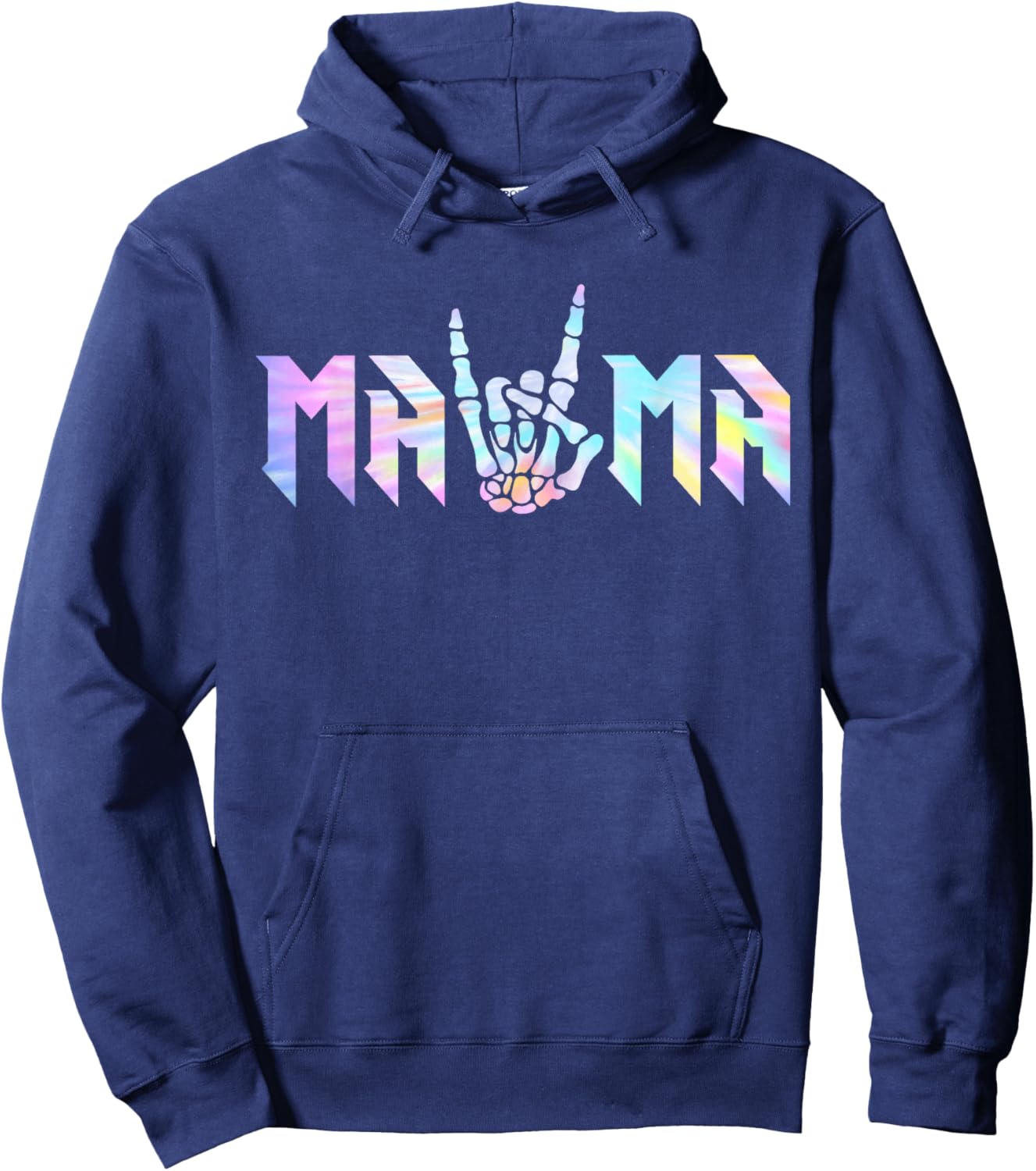 Mama Of The Bad Two the Bone Birthday 2 Years Old Birthday Hoodie - Hoodie | Navy