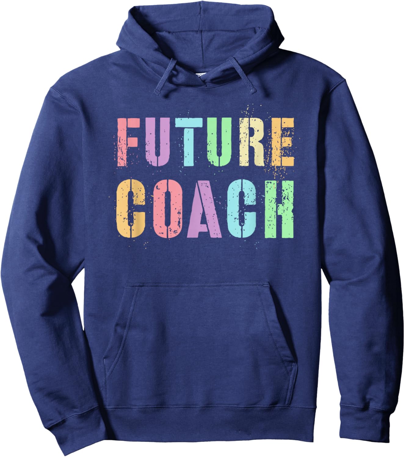 Tiny FUTURE COACH In Training Sports Wellness Trainer Girl Hoodie - Hoodie | Navy