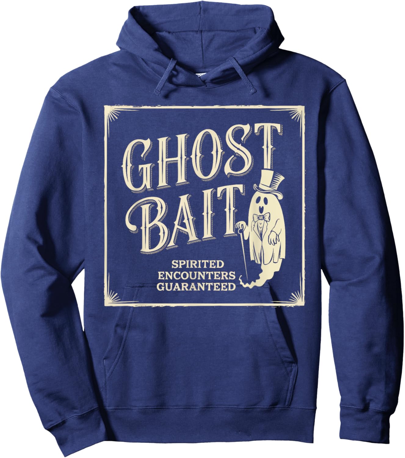 Ghost Bait Paranormal Investigator Ghost Hunting Halloween Hoodie - Hoodie | Navy