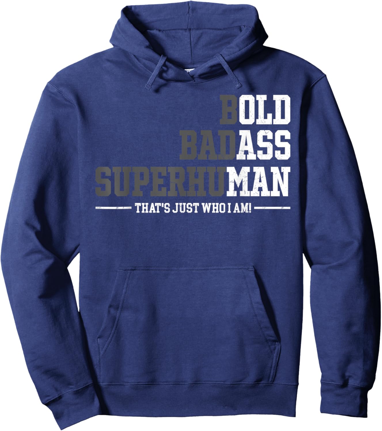 Funny Old Man Saying Gag Humor Fathers Day Birthday Dad Men Hoodie - Hoodie | Navy