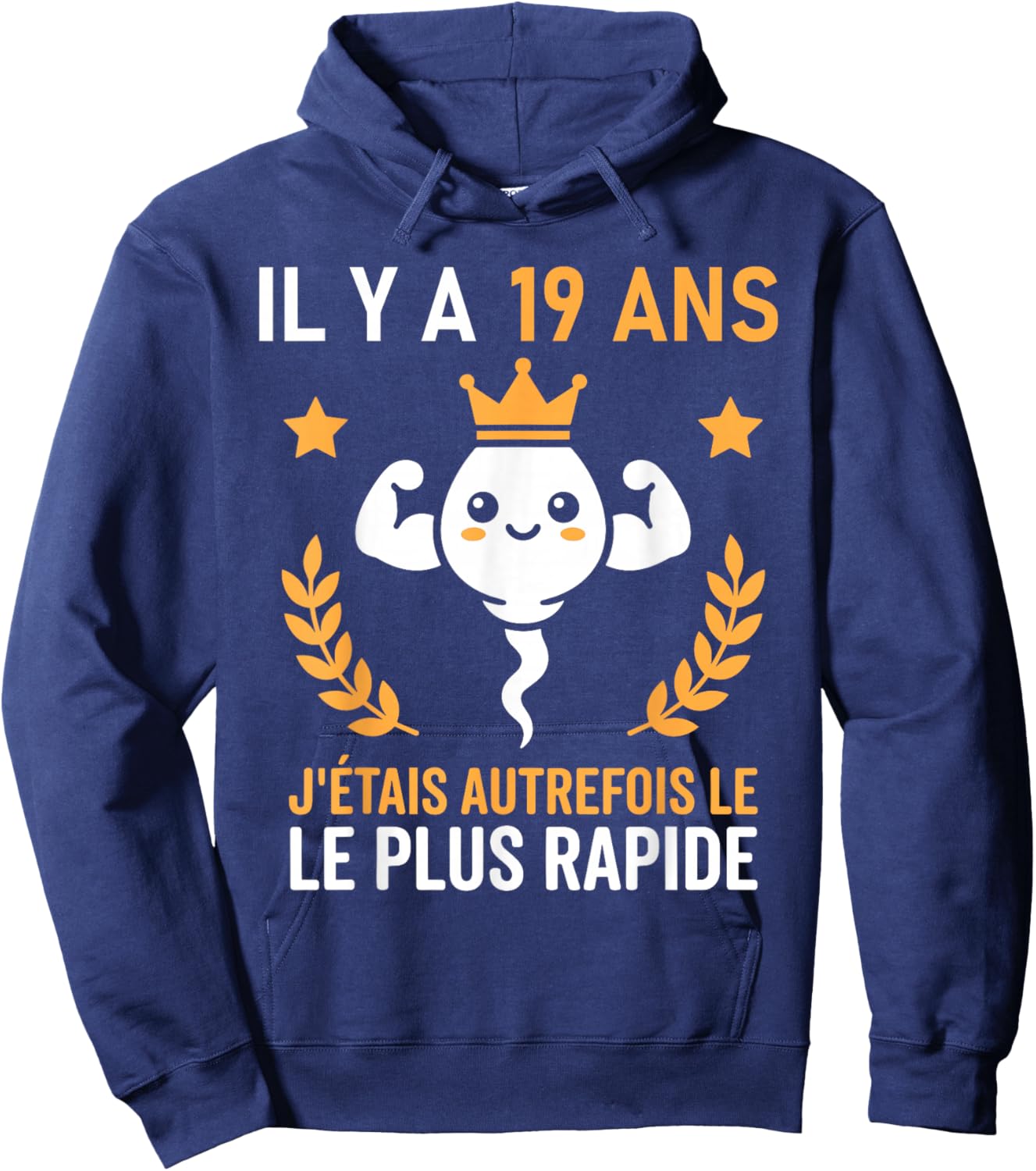 Le Plus Rapide Graine Blague Anniversaire Humour 19 Ans Hoodie - Hoodie | Navy
