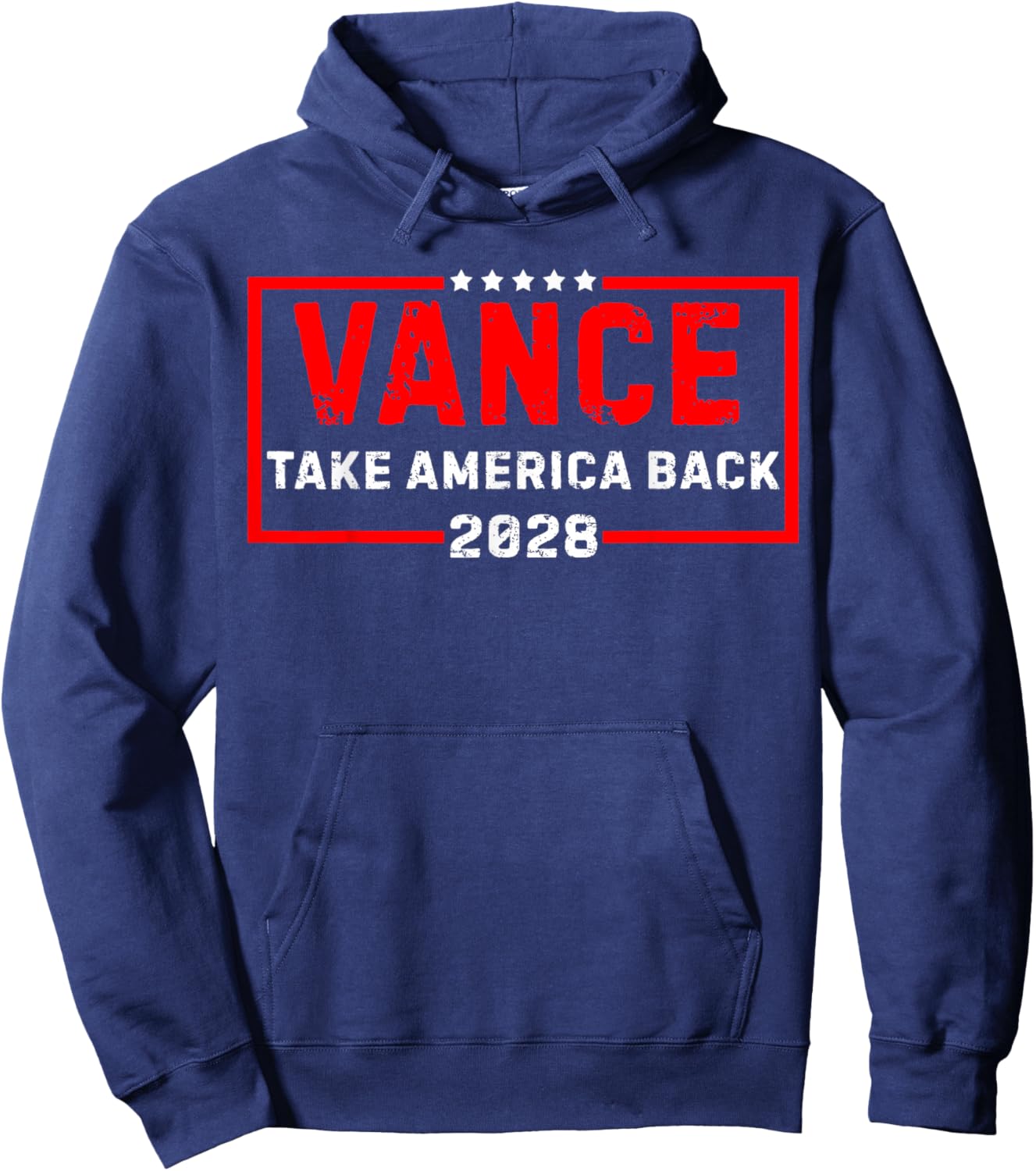 Vance 2028 President US Flag Vintage Election Campaign 28 Hoodie - Hoodie | Navy
