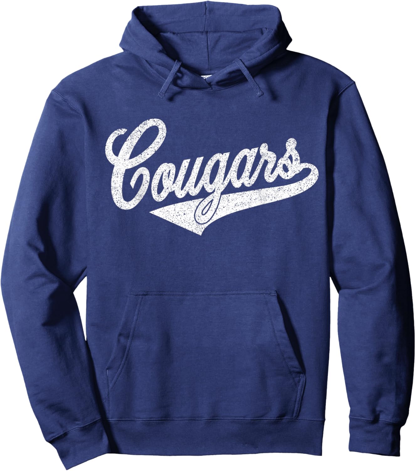 Cougars Vintage Mountain Lion Pride Team Hoodie - Hoodie | Navy