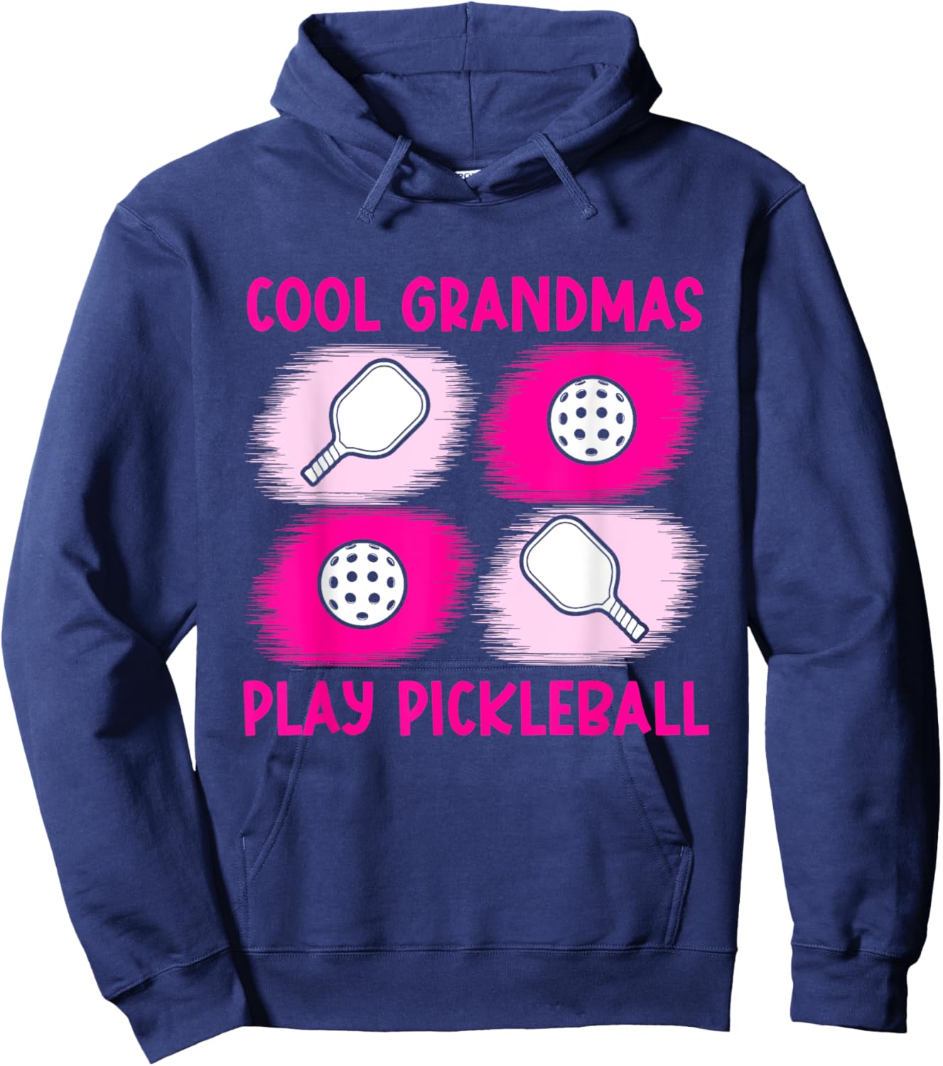 Cool Grandmas Play Pickleball Pickleball Grandma Hoodie - Hoodie | Navy