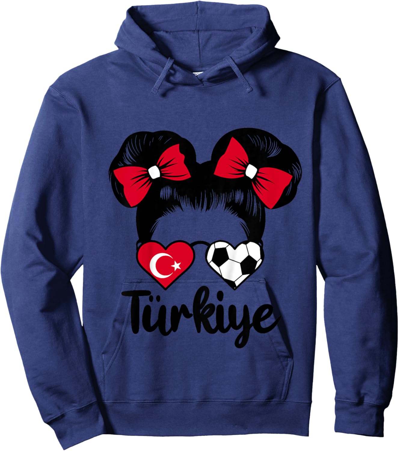 Drapeau Turquie Türkiye Fan de Filles Turques Hoodie - Hoodie | Navy