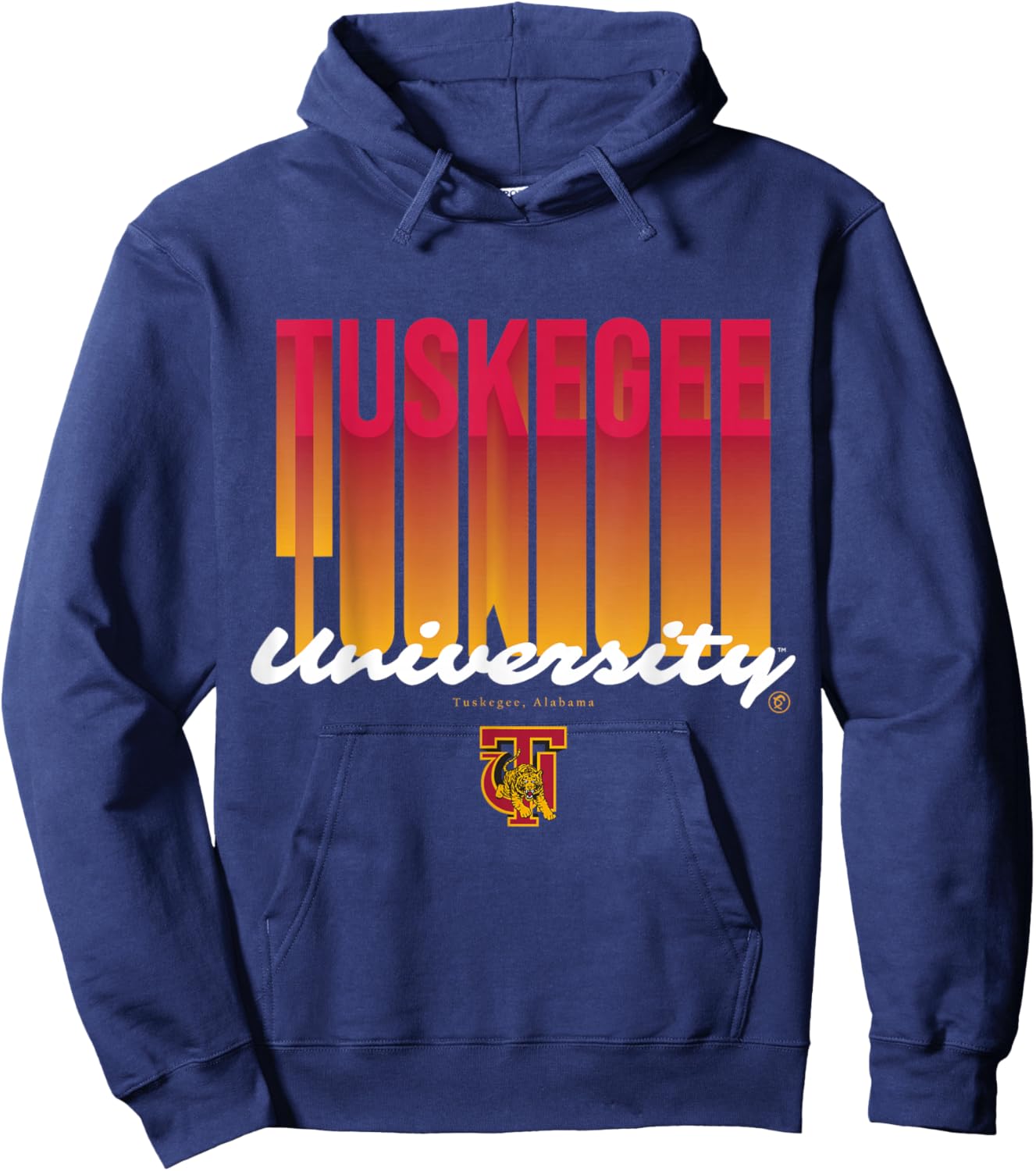 The Yard Essentials - Tuskegee University - Golden Fade Hoodie - Hoodie | Navy