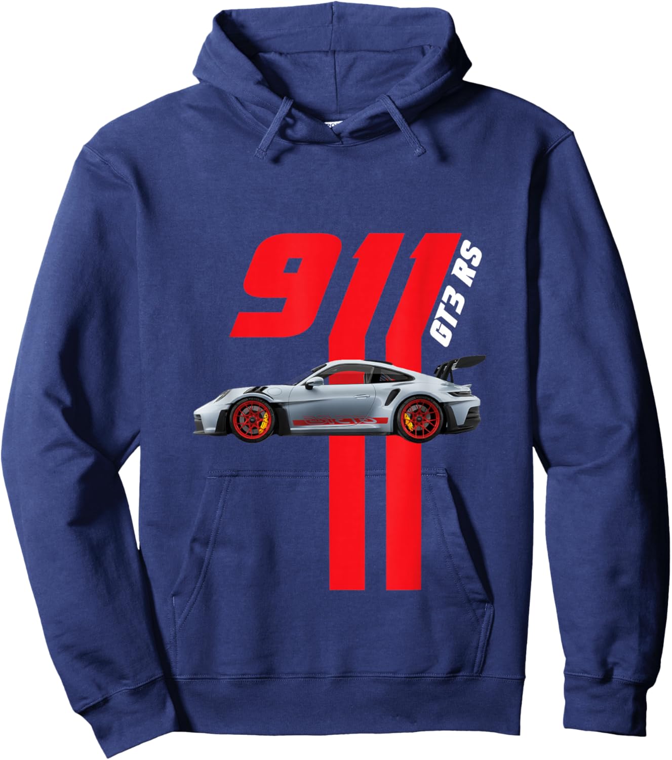 Iconic Racing car 911 GT3 RS, Meme Coin, Motorsport SE Hoodie - Hoodie | Navy