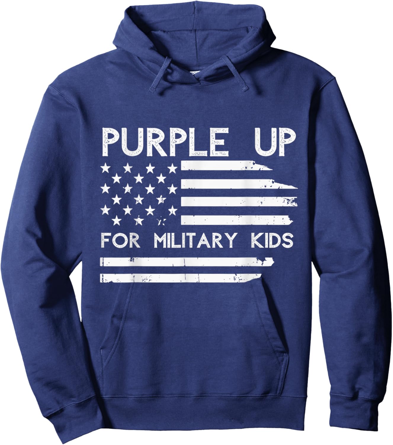 Purple Up For Military Kids Adult Shirt Military Child Month Hoodie - Hoodie | Navy