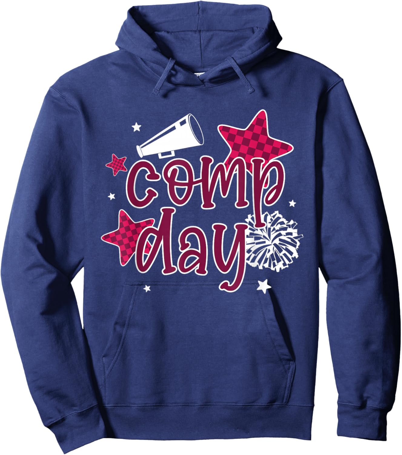 Cheer Comp Day Cheerleading Competition Day Cheerleader Hoodie - Hoodie | Navy