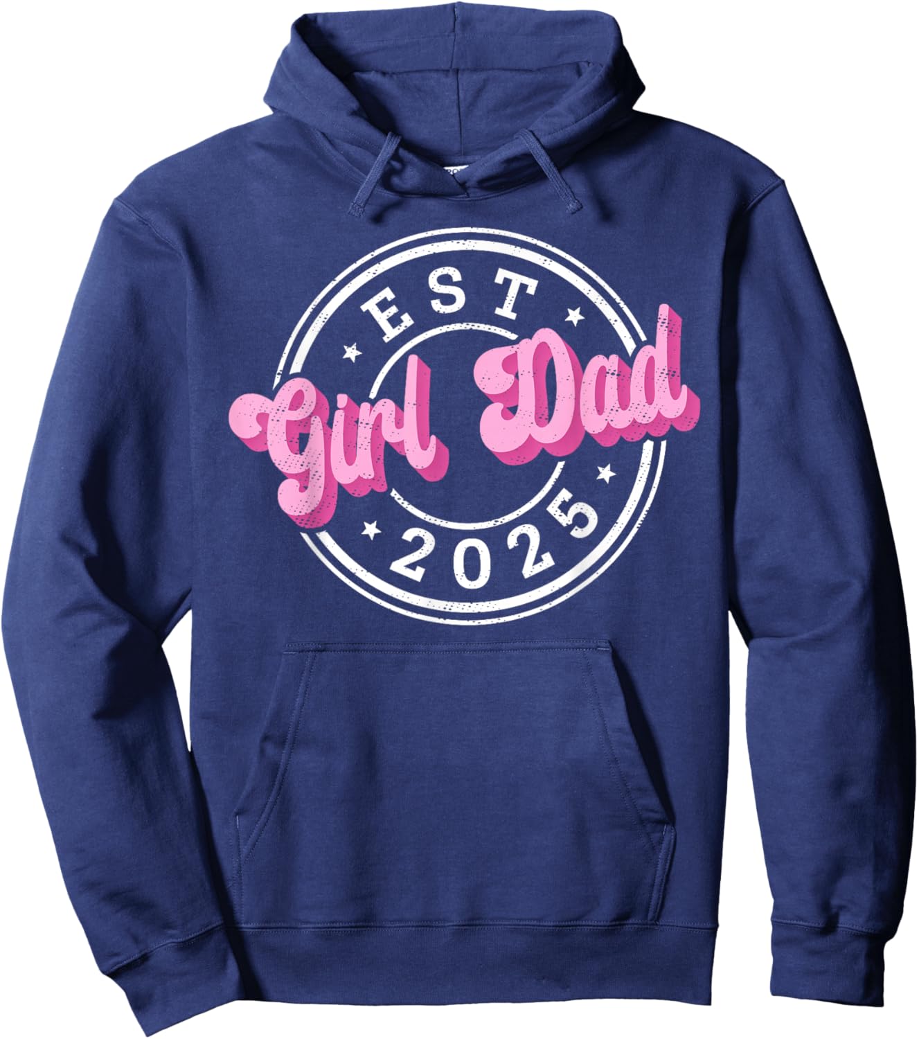 Girl Dad Fathers Day Dad Daughter, Dad of Girls Outnumbered Hoodie - Hoodie | Navy