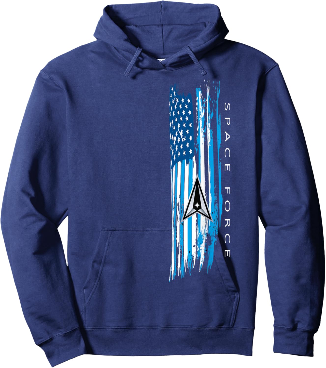 Space Force -Distressed Hoodie - Hoodie | Navy