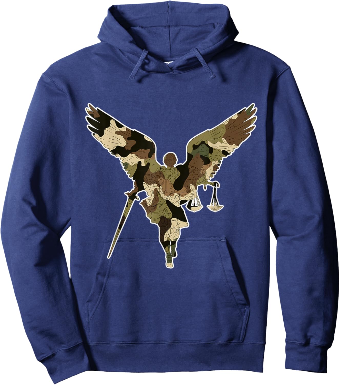 St Michael the archangel warrior of justice. Christian faith Hoodie - Hoodie | Navy