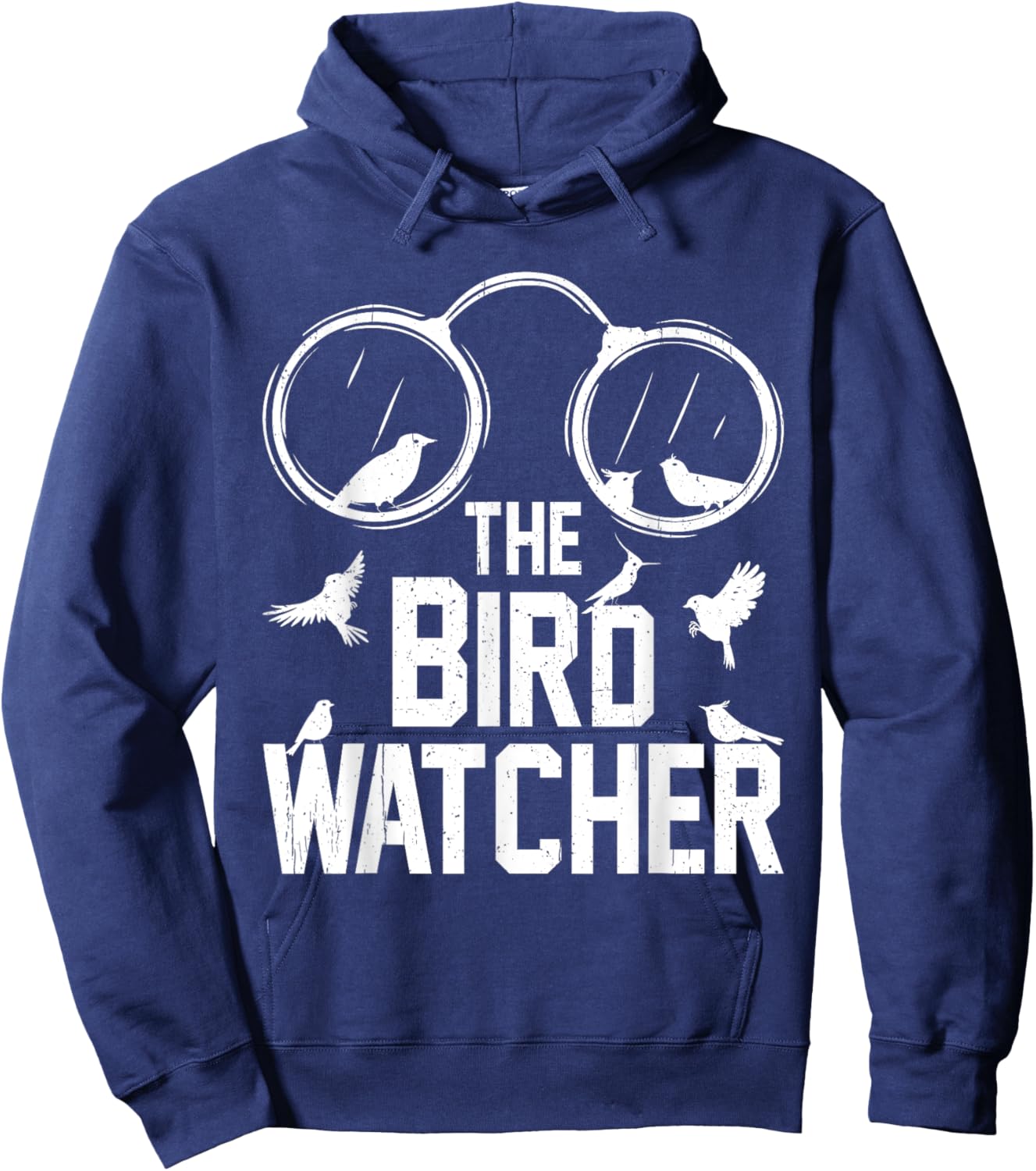 The Bird Watcher Funny Bird Nerd Birds Lover Ornithologist Hoodie - Hoodie | Navy