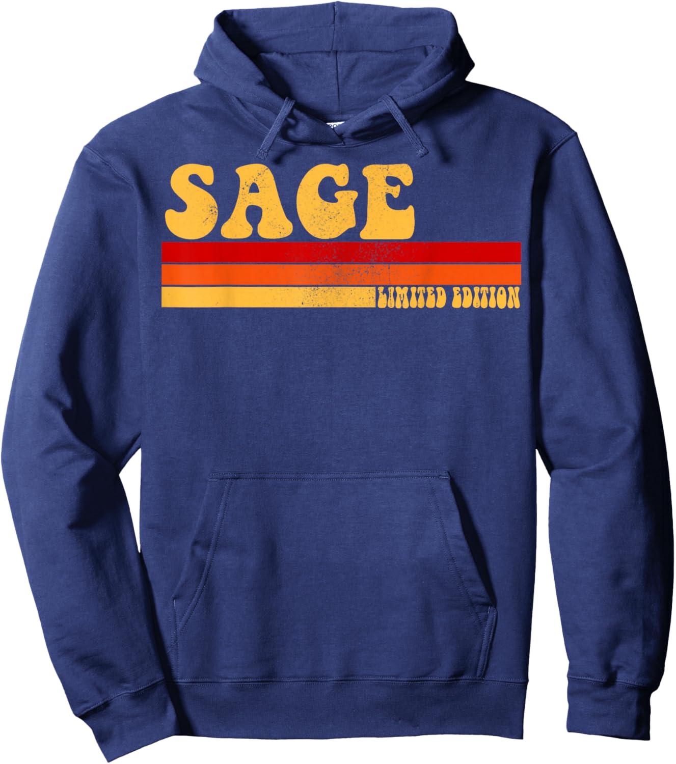 SAGE Name Personalized Idea Men Retro Vintage SAGE Hoodie - Hoodie | Navy