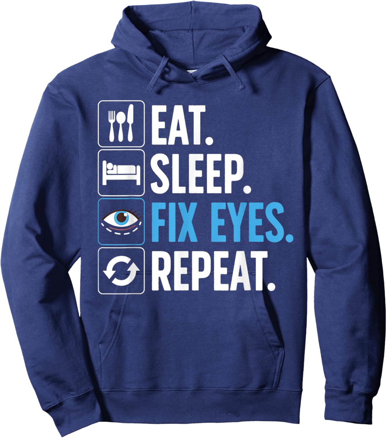 Eye Surgeon Art Women Eye Doctor Ophthalmologist Hoodie - Hoodie | Navy