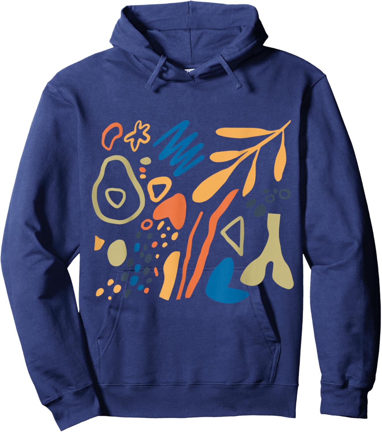 Matisse Painting Ästhetische Kunst Floral Abstrakt Herbst Hoodie - Hoodie | Navy