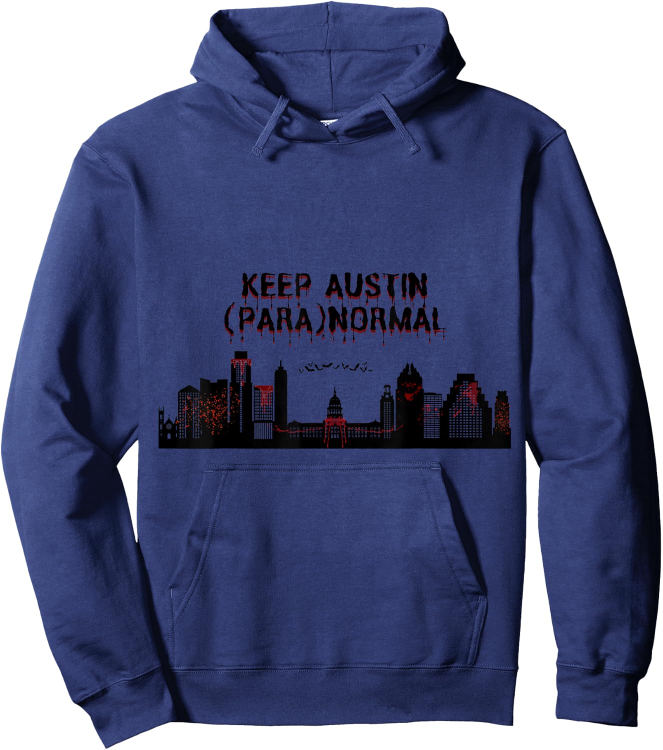 Keep Austin (para) Normal Hoodie - Hoodie | Navy