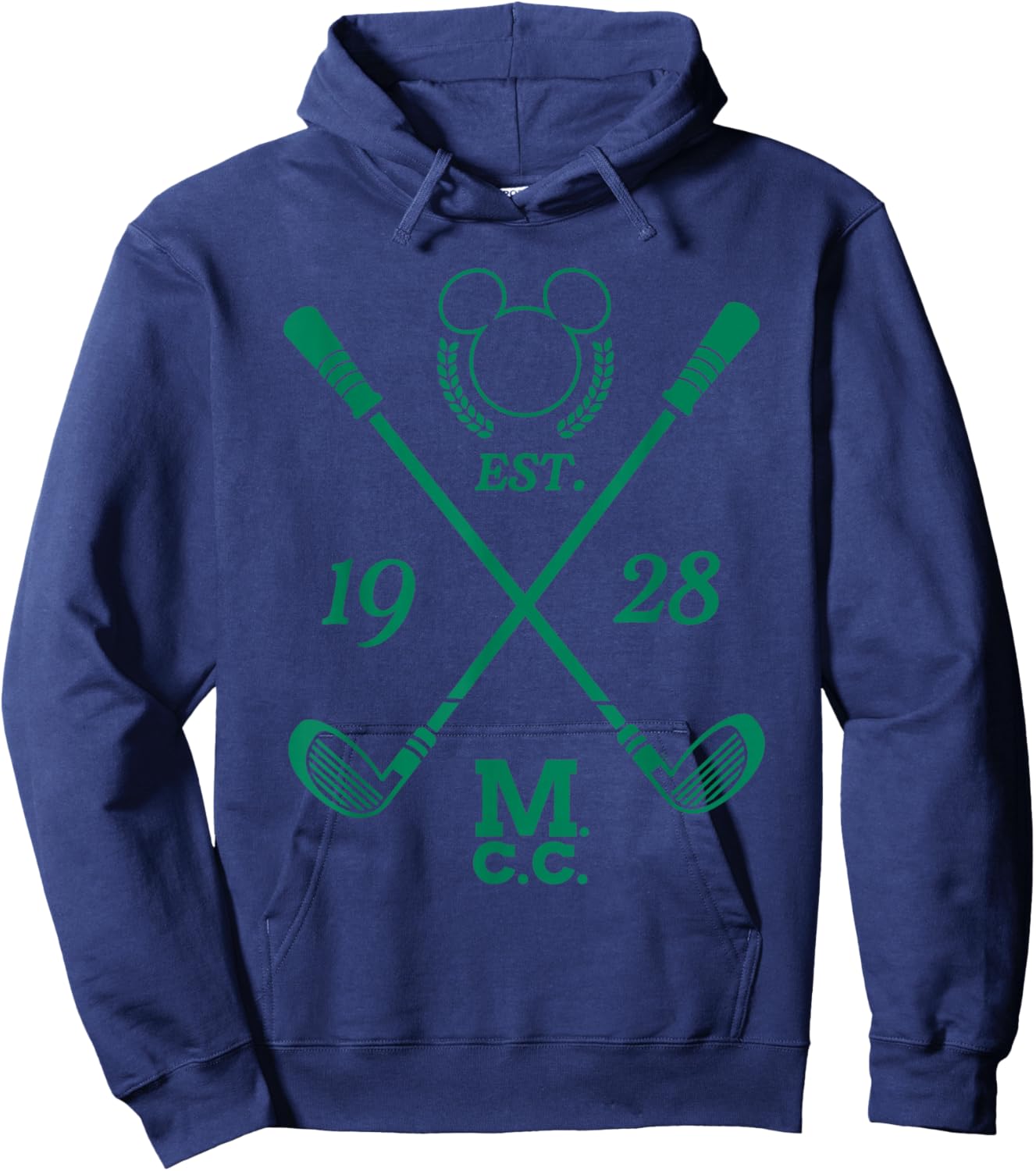 Disney Mickey Mouse Country Golf Club Established 1928 Logo Hoodie - Hoodie | Navy