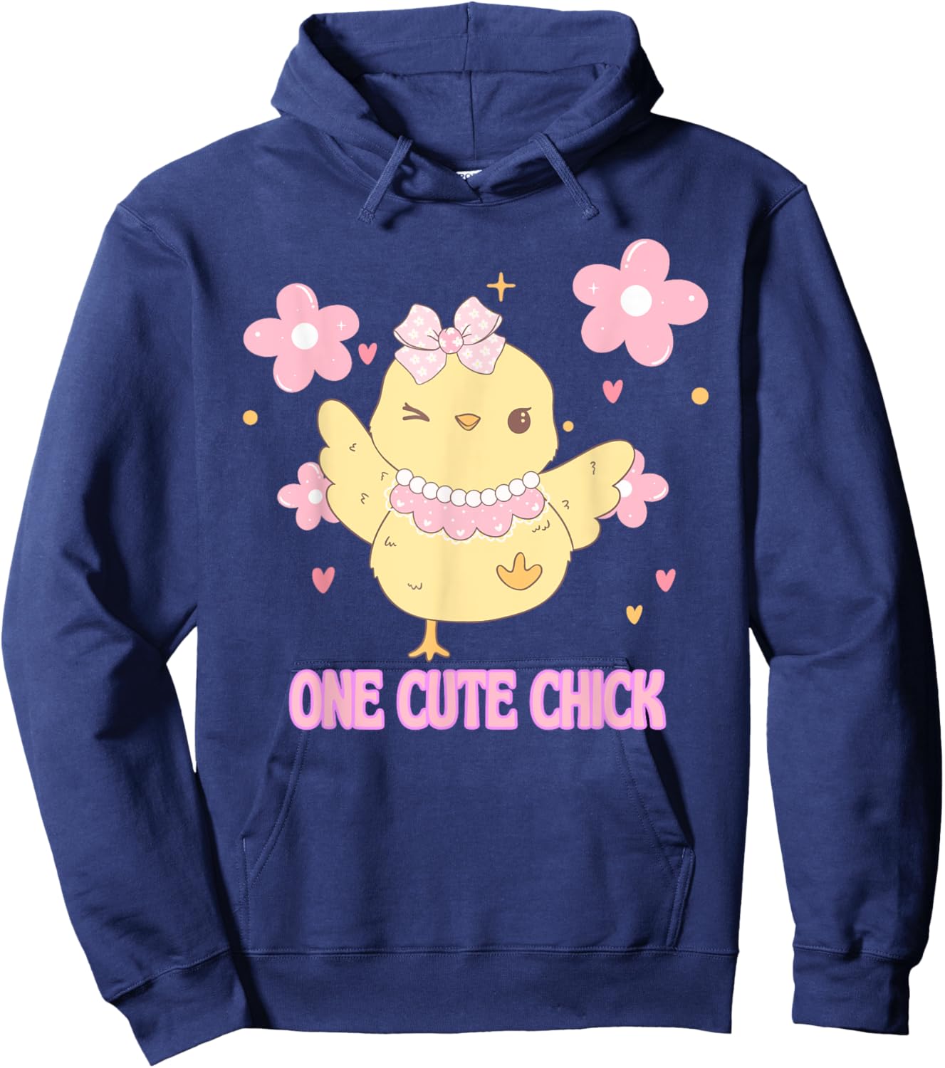One Cute Chick - Funny Easter Chick for Kids Hoodie - Hoodie | Navy