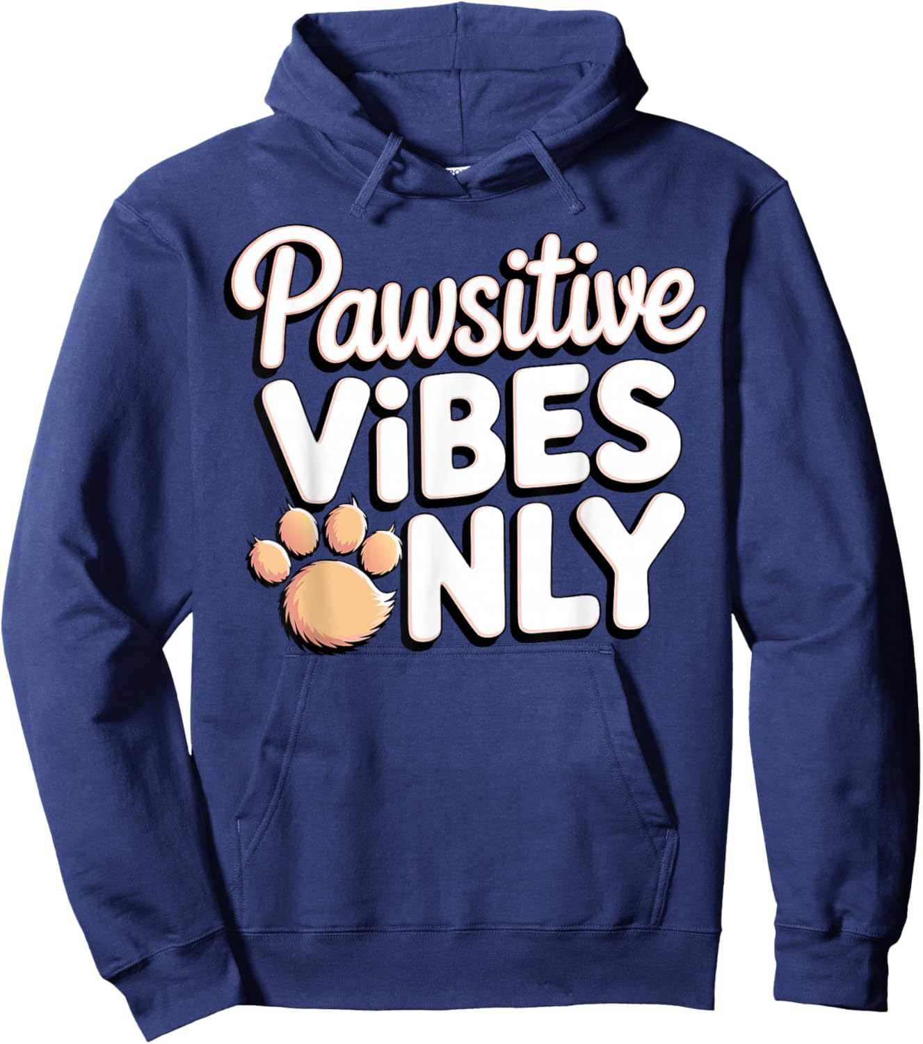 Furry Fandom Animal Fursonas Fury Paws Hoodie - Hoodie | Navy